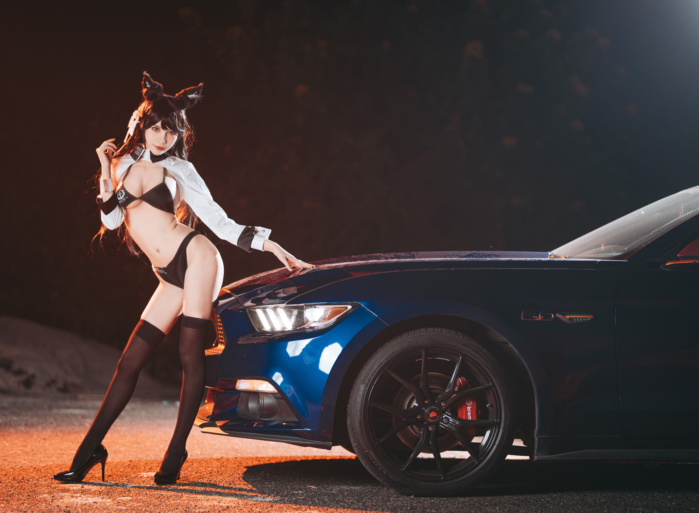 [Cosplay写真] 动漫博主一只冉呐 – 爱宕赛车 [21P] 插图3