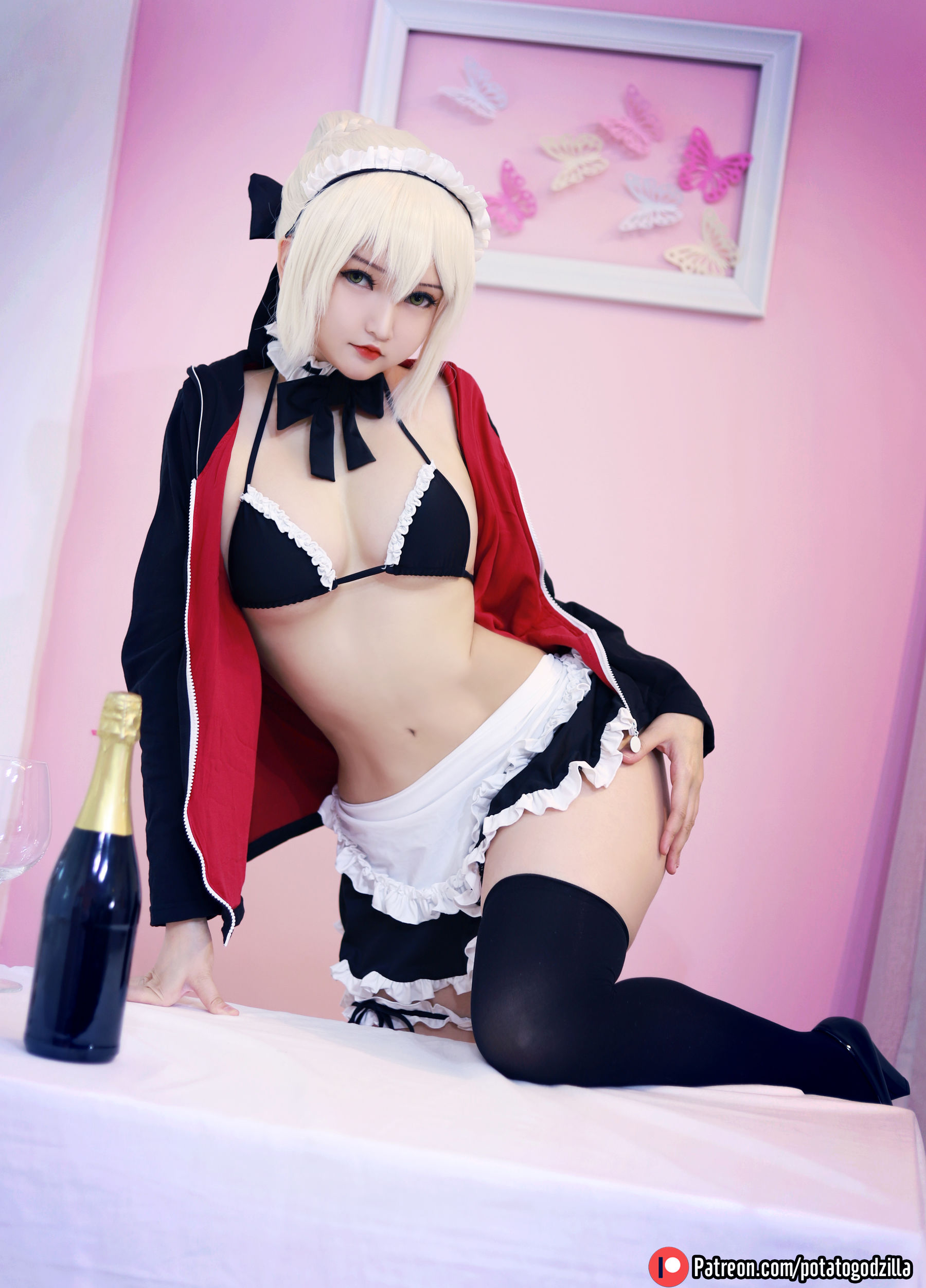 Coser小姐姐Potato Godzilla – Saber Alter Maid [42P] 2023-03-04 19:55:11 - 妍画集-妍画集