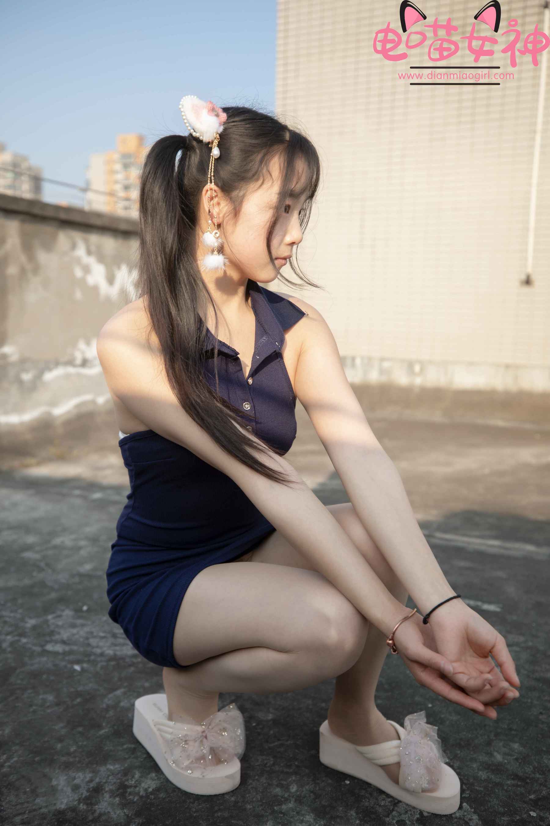 电喵女神 – 灵唯 天台 [77P] 2023-03-08 16:27:21 - 妍画集-妍画集