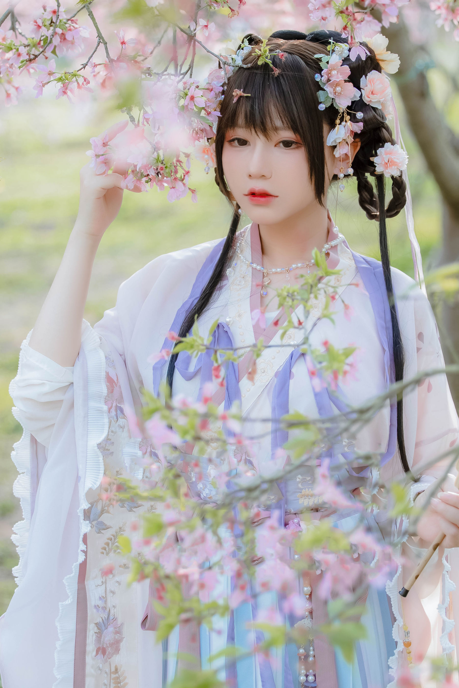 萌妹子Nyako喵子 – 樱花汉服 花神祈愿 [52P] 插图3