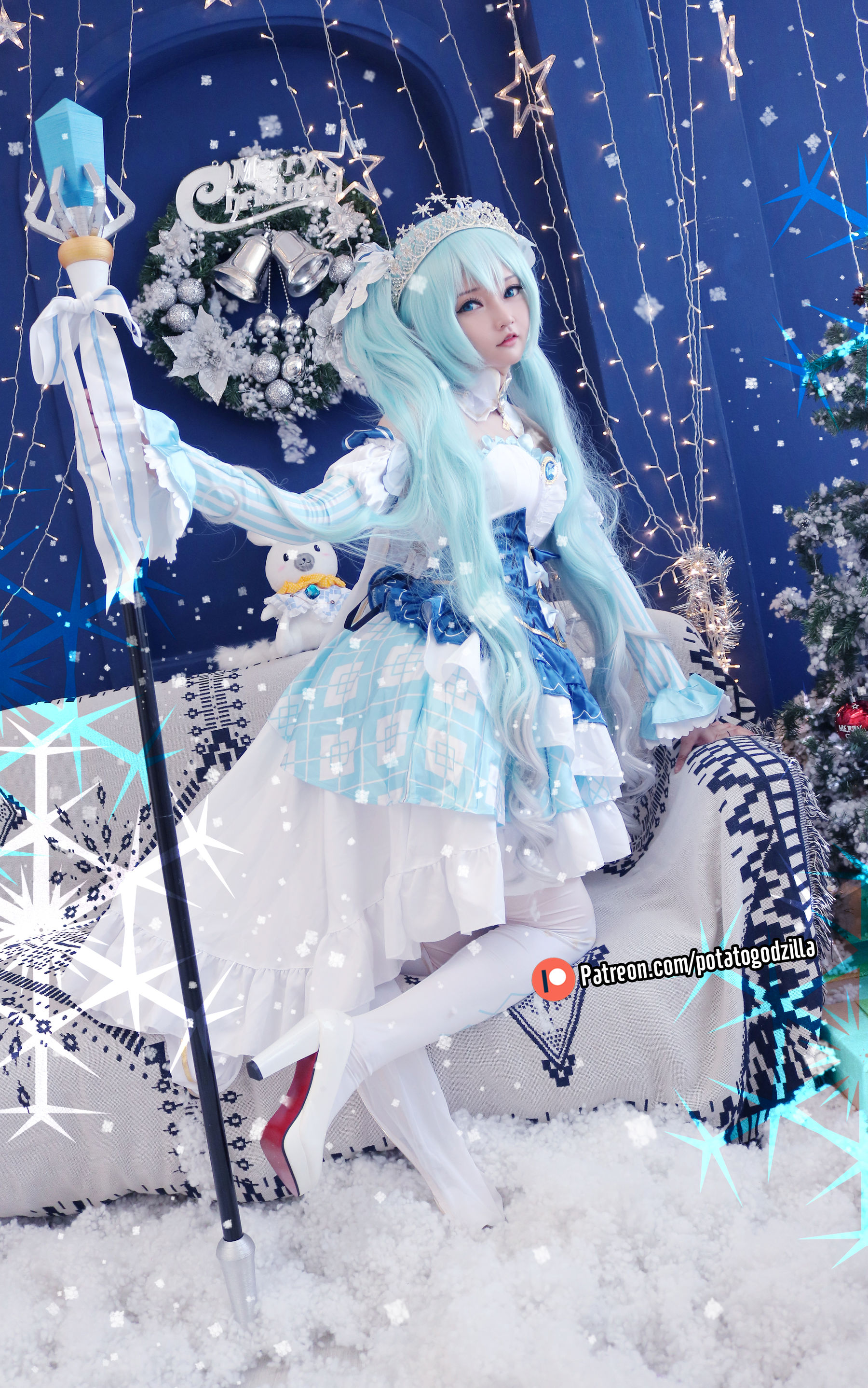 Coser小姐姐Potato Godzilla – Snow Miku [41P] 插图4