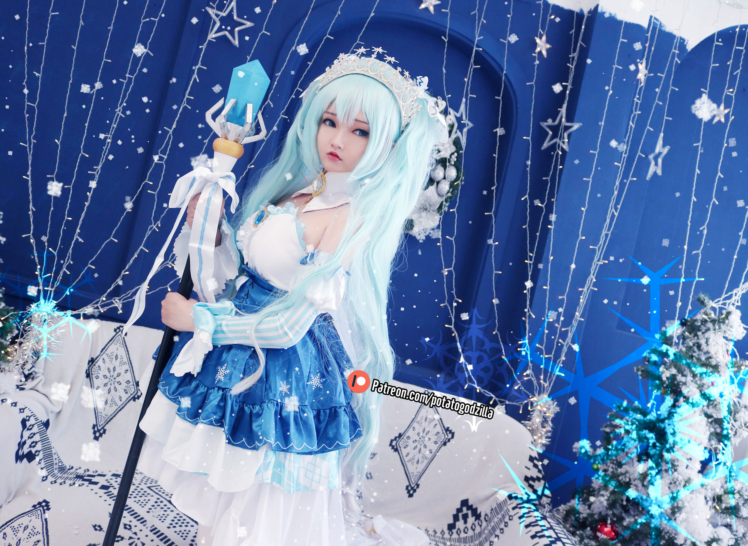 Coser小姐姐Potato Godzilla – Snow Miku [41P] 插图3