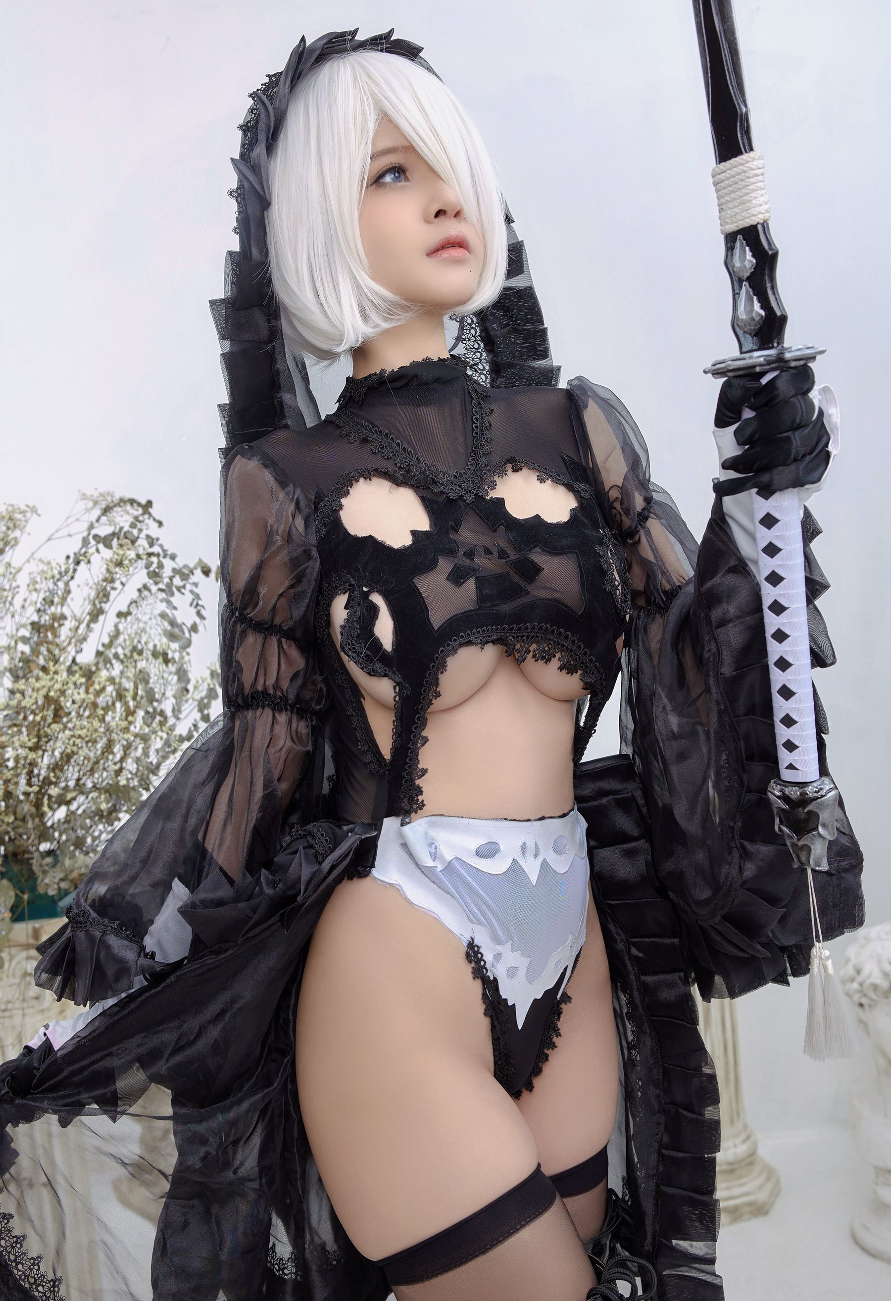 [Cosplay写真] Azami福利 – 2B Black Dress [20P] 插图7