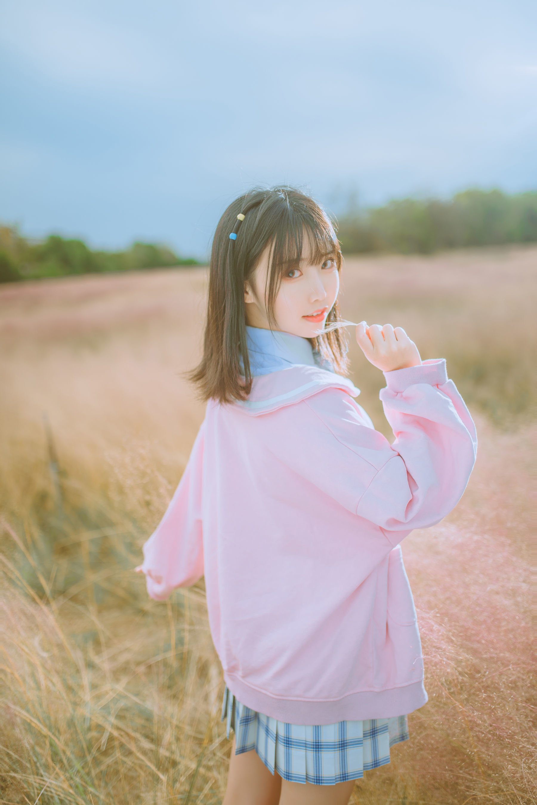可爱人气Coser面饼仙儿 粉黛草JK [19P] 插图10