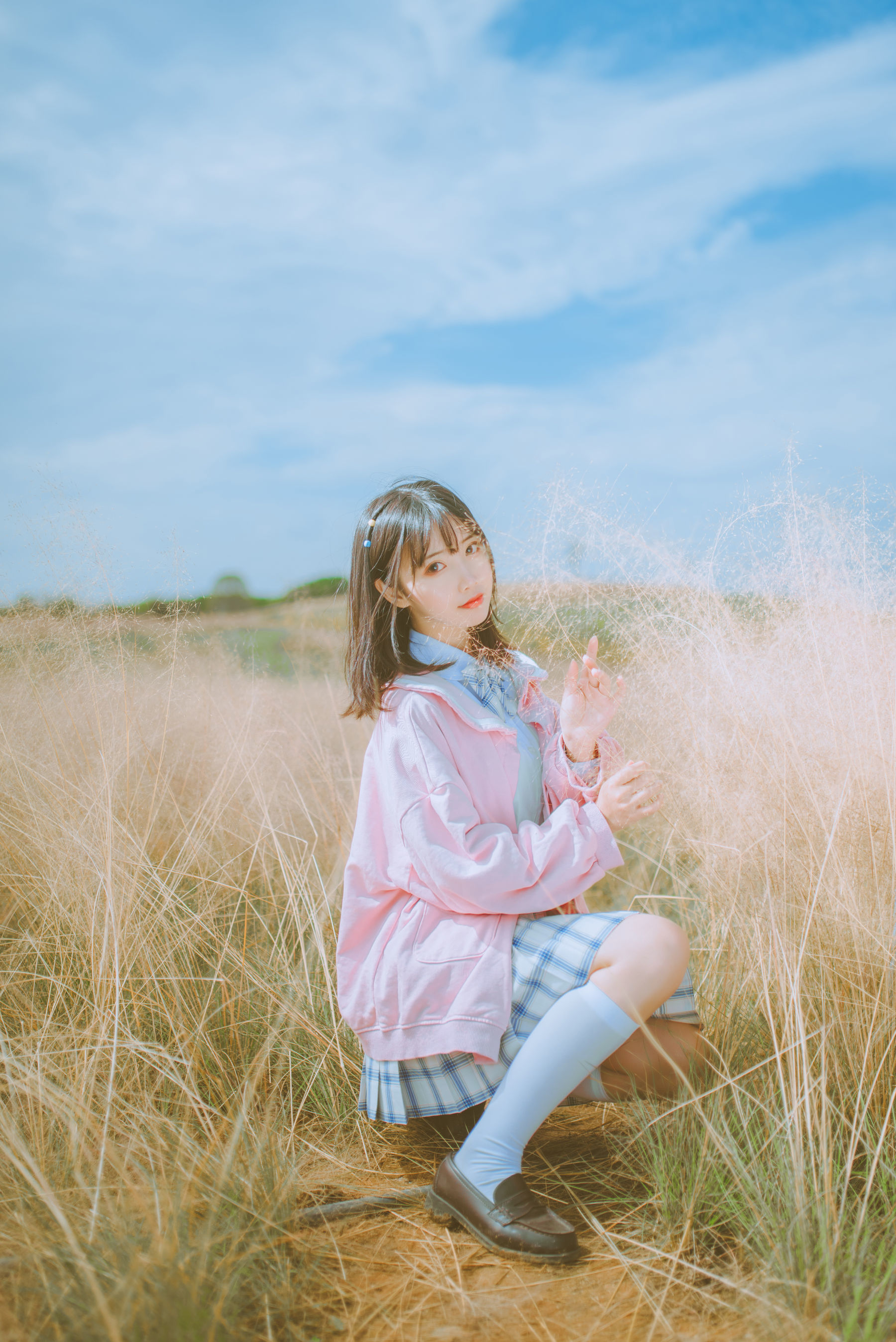 可爱人气Coser面饼仙儿 粉黛草JK [19P] 插图6
