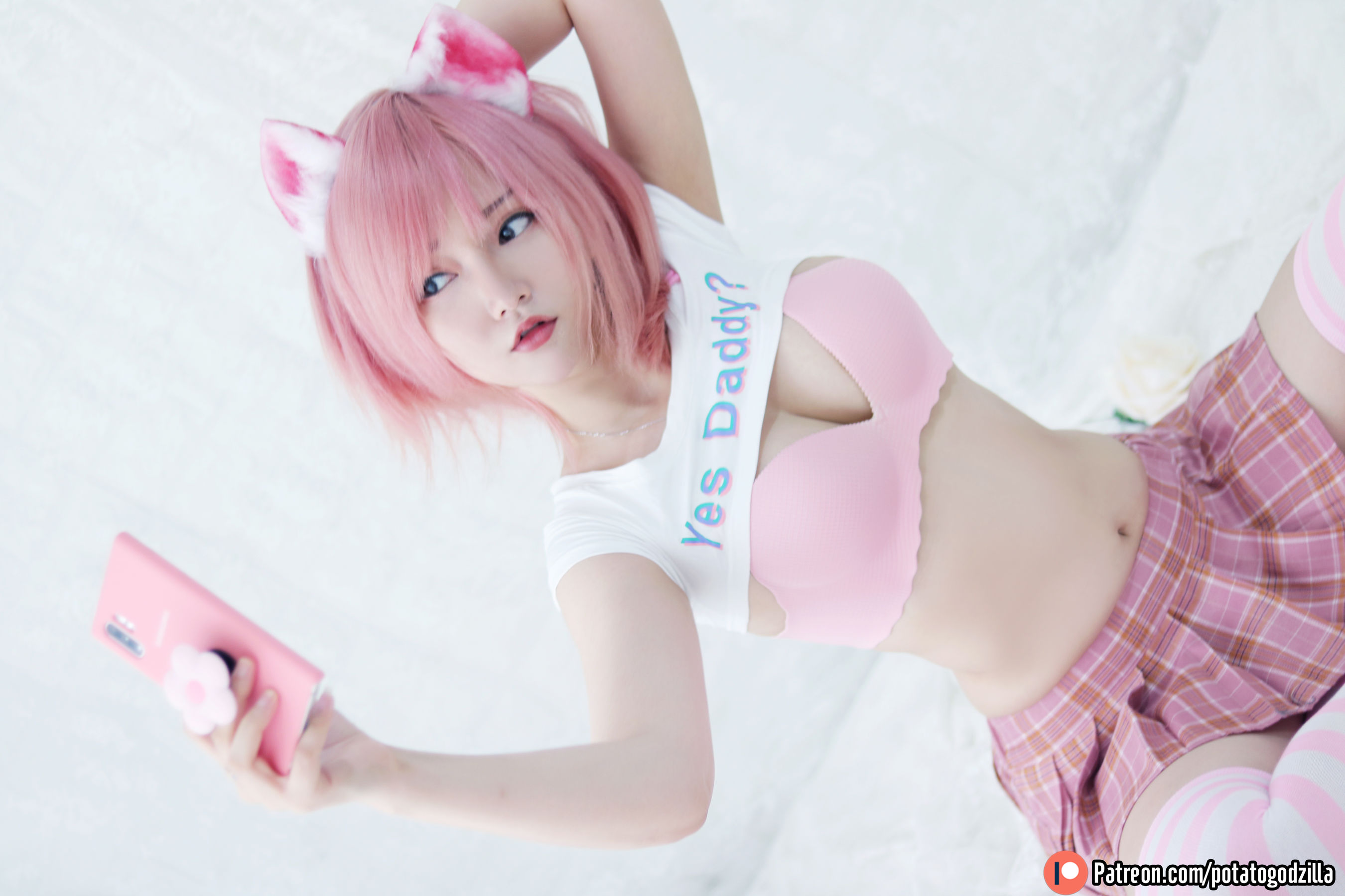 Coser小姐姐Potato Godzilla – Pink Casual [36P] 2023-04-04 13:13:37 - 妍画集-妍画集