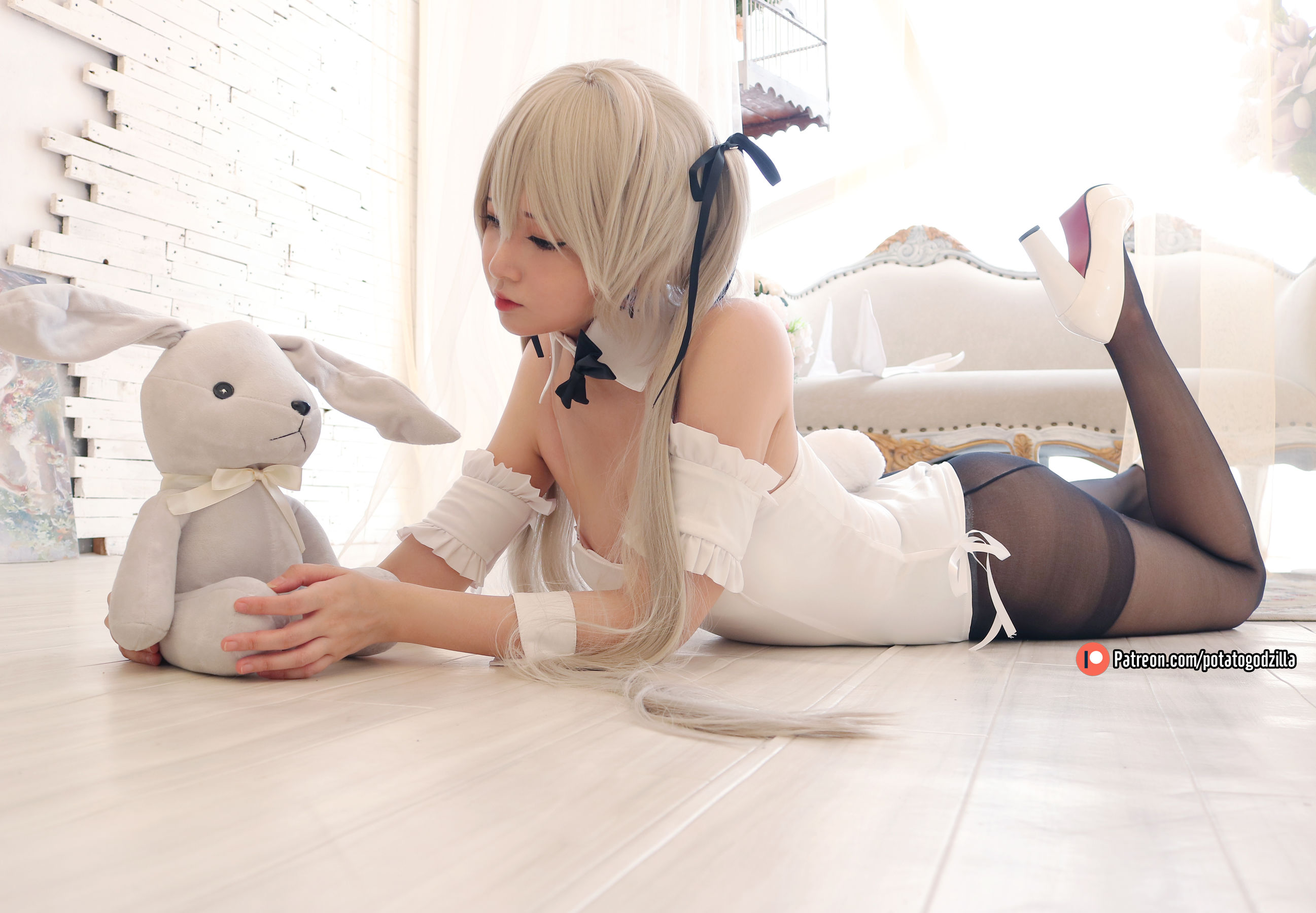 Coser小姐姐Potato Godzilla – Sora Kasugano Bunny Suit [31P] 插图8