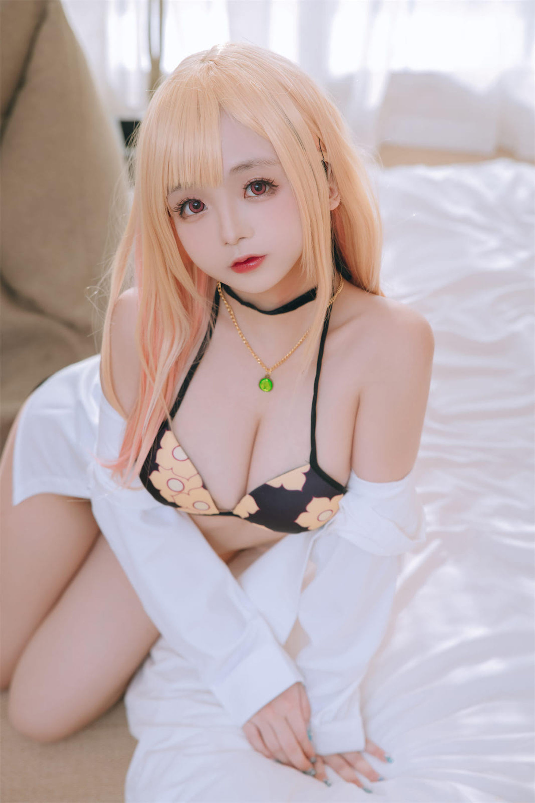 Cosplay日奈娇 – 更衣人偶喜多川海梦泳装 [62P] 插图5