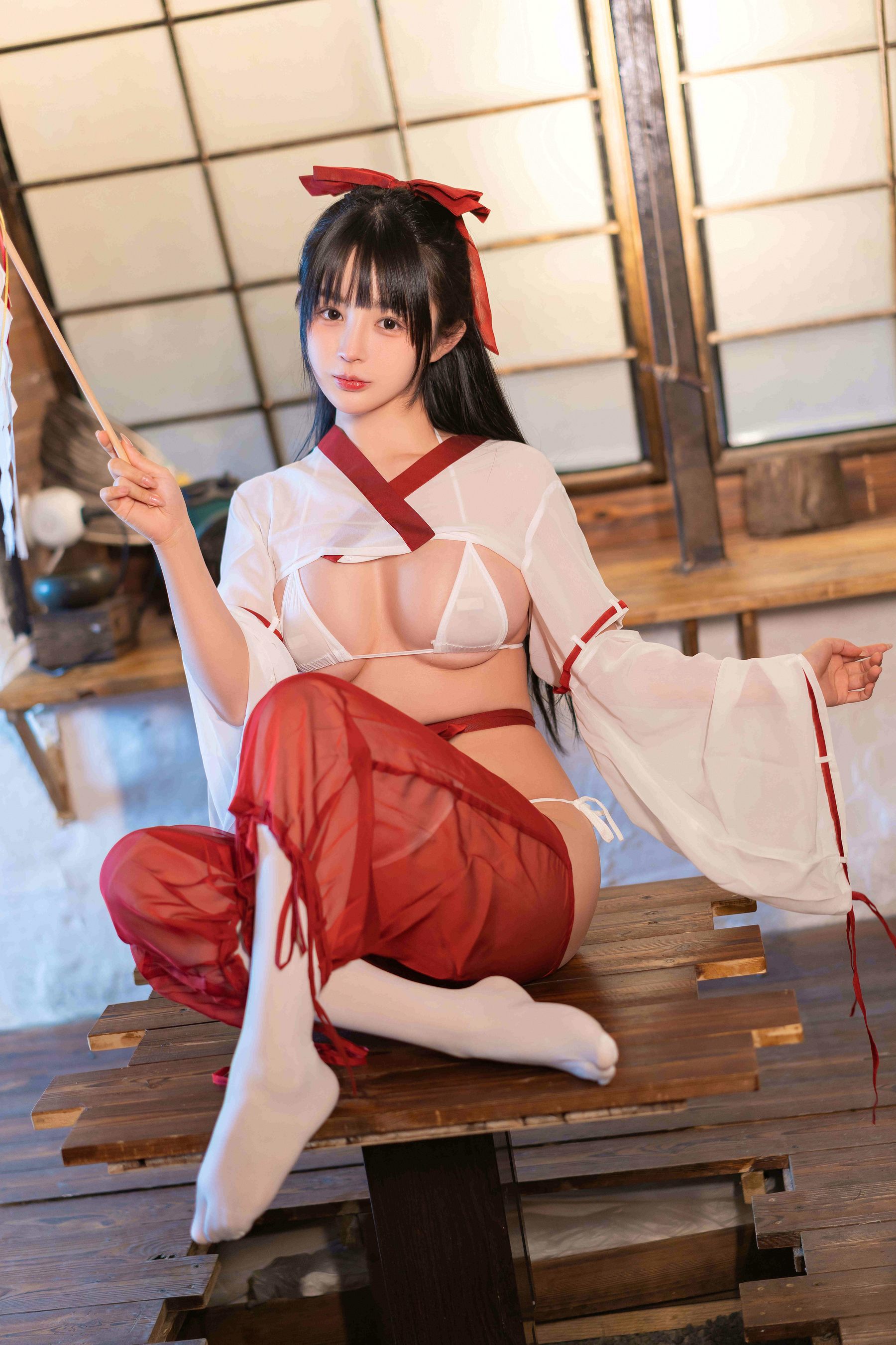 桜井宁宁 – 情趣巫女 [48P] 插图3