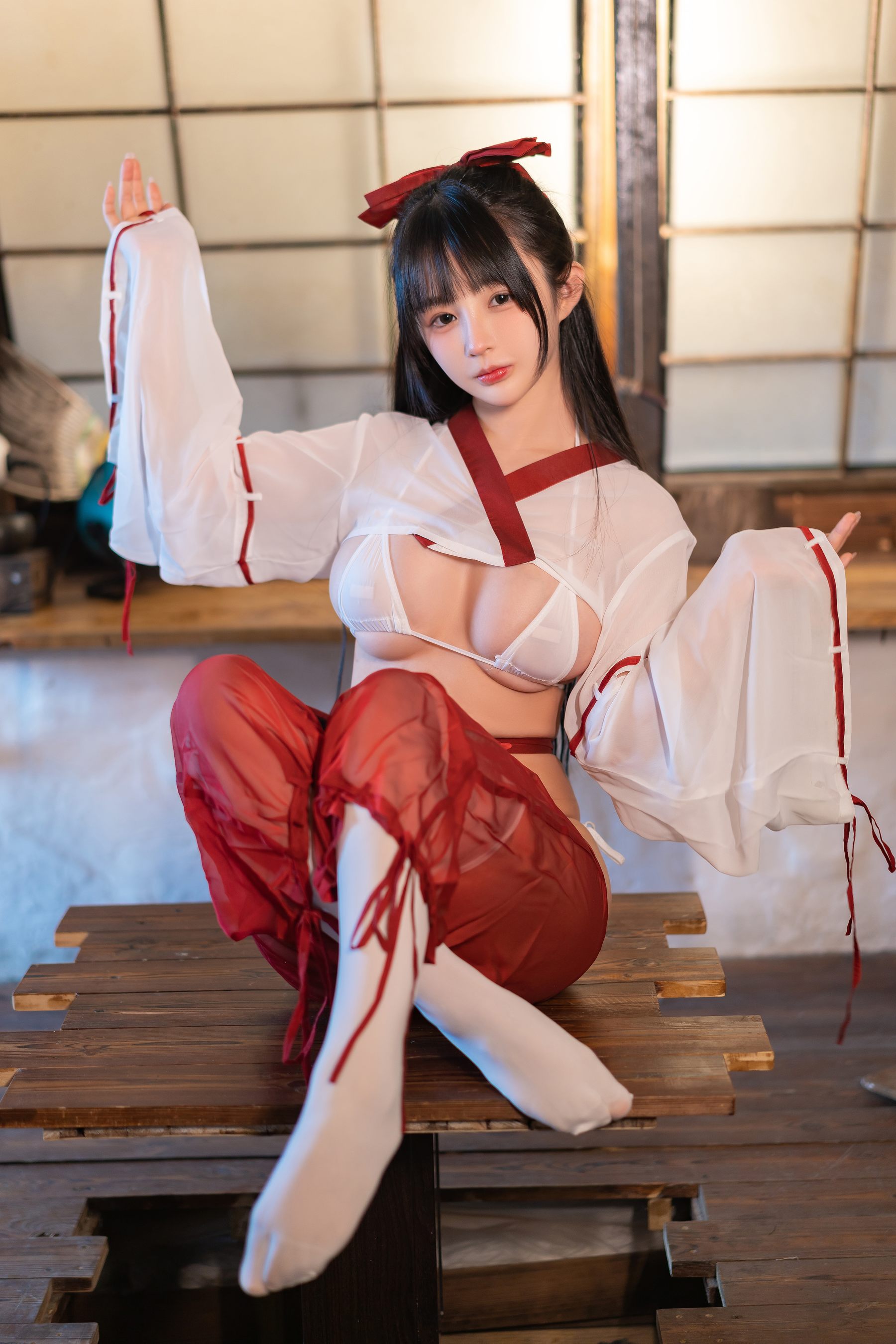 桜井宁宁 – 情趣巫女 [48P] 插图6