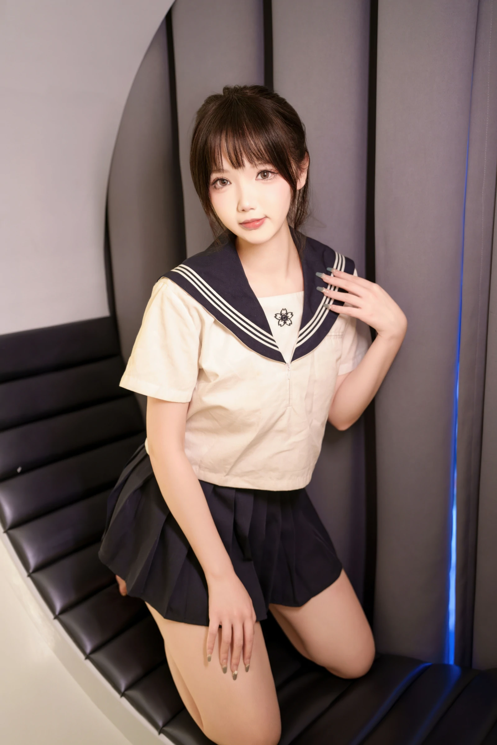 雪晴Astra – 牛奶丝透明黏滑体操服 [62P] 插图3