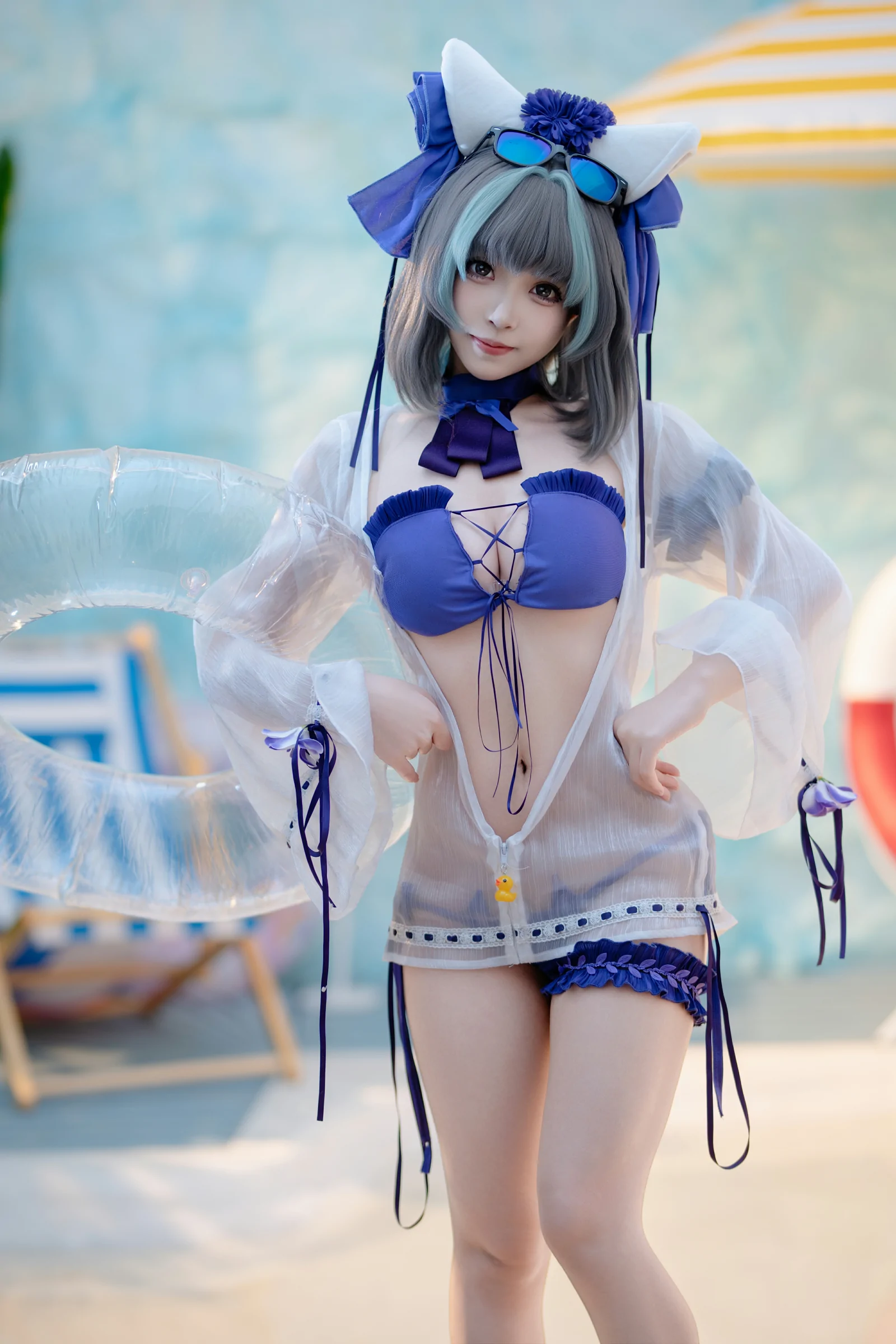 Bangni邦尼 - 泳装柴郡 [86P] - 妍画集-妍画集
