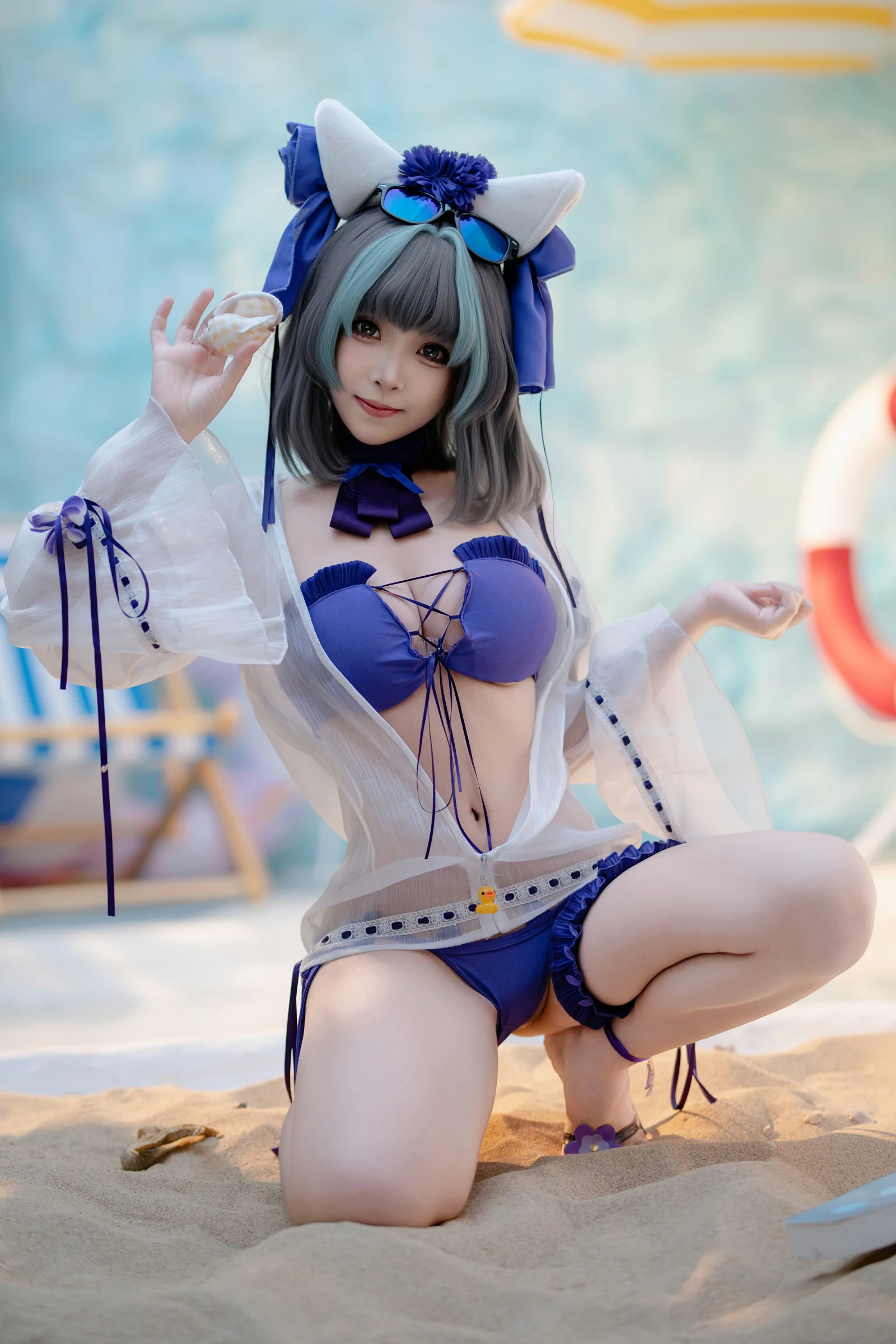 Bangni邦尼 - 泳装柴郡 [86P] 插图4
