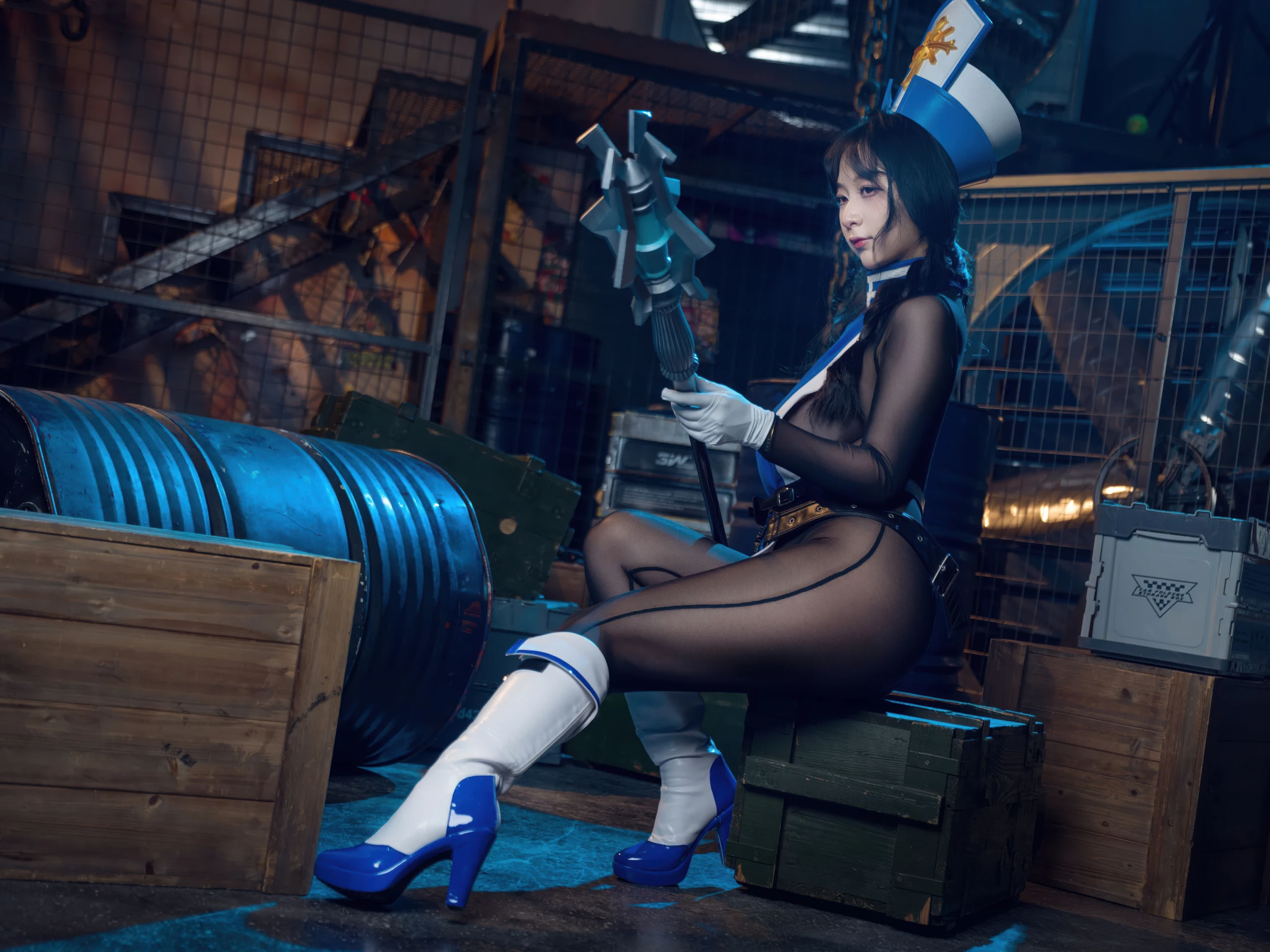 浅安安 – Nikke胜利女神 梅登·冰玫瑰 [84P] 插图4