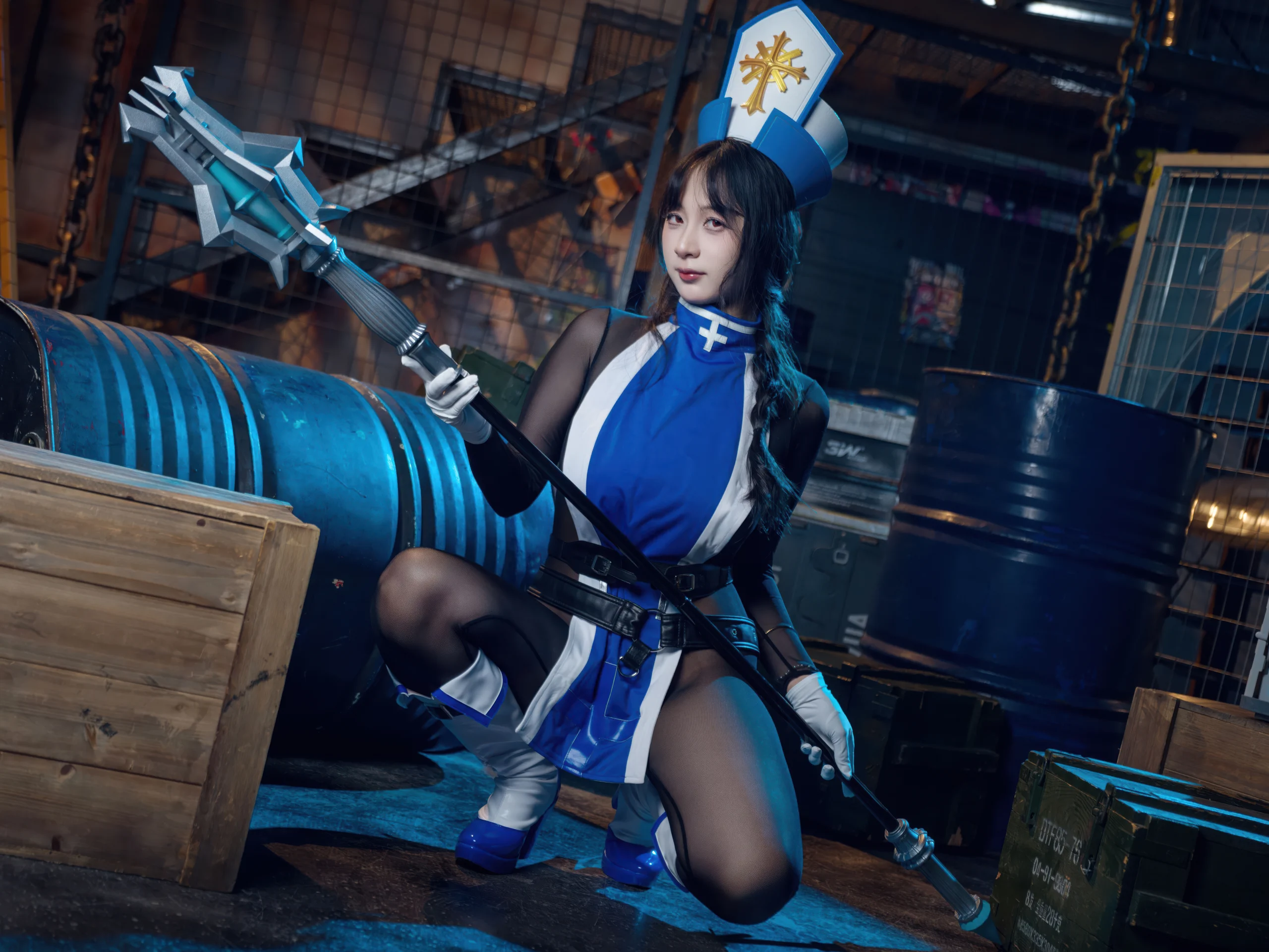 浅安安 – Nikke胜利女神 梅登·冰玫瑰 [84P] 插图6