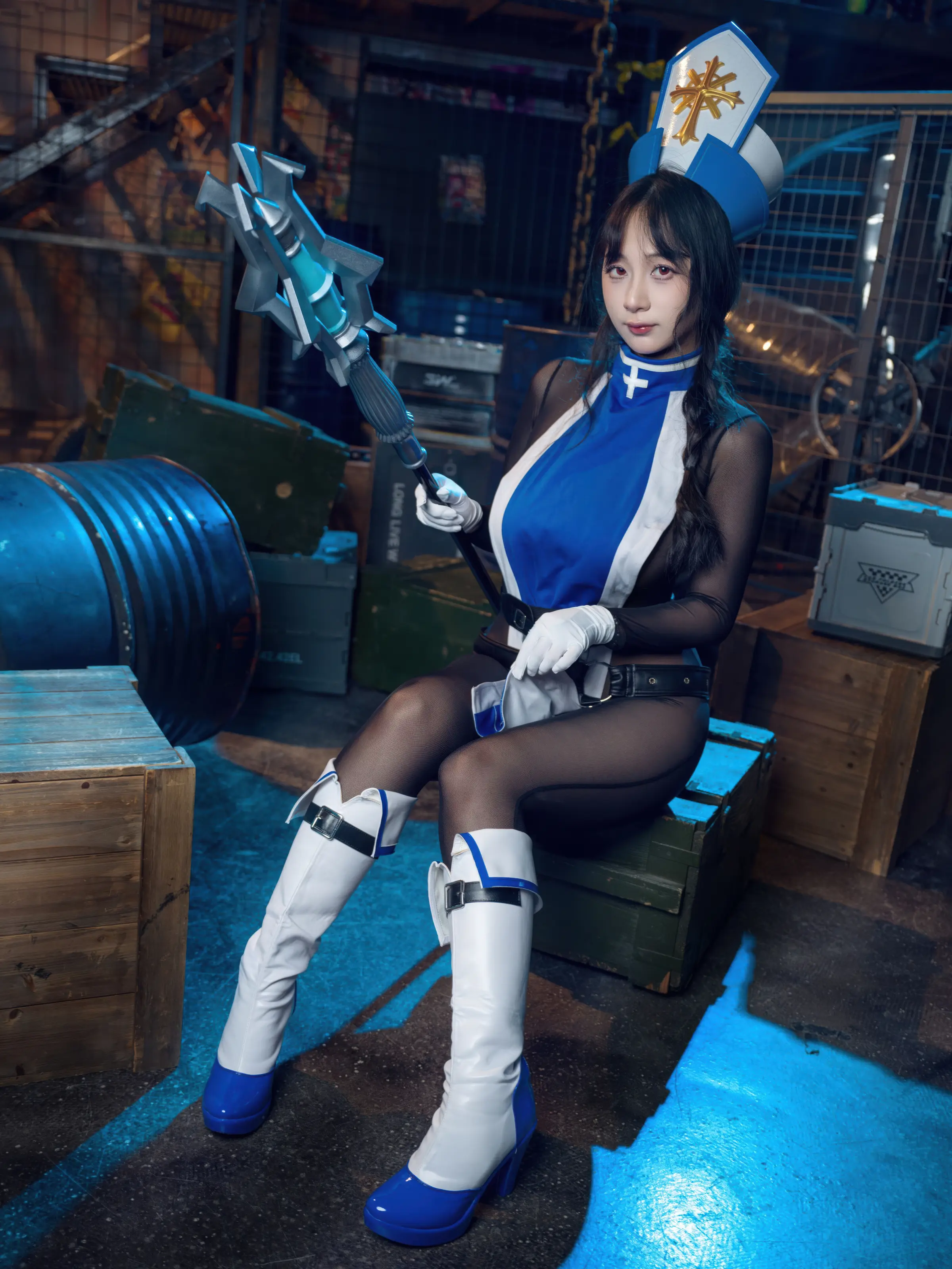 浅安安 – Nikke胜利女神 梅登·冰玫瑰 [84P] 插图3