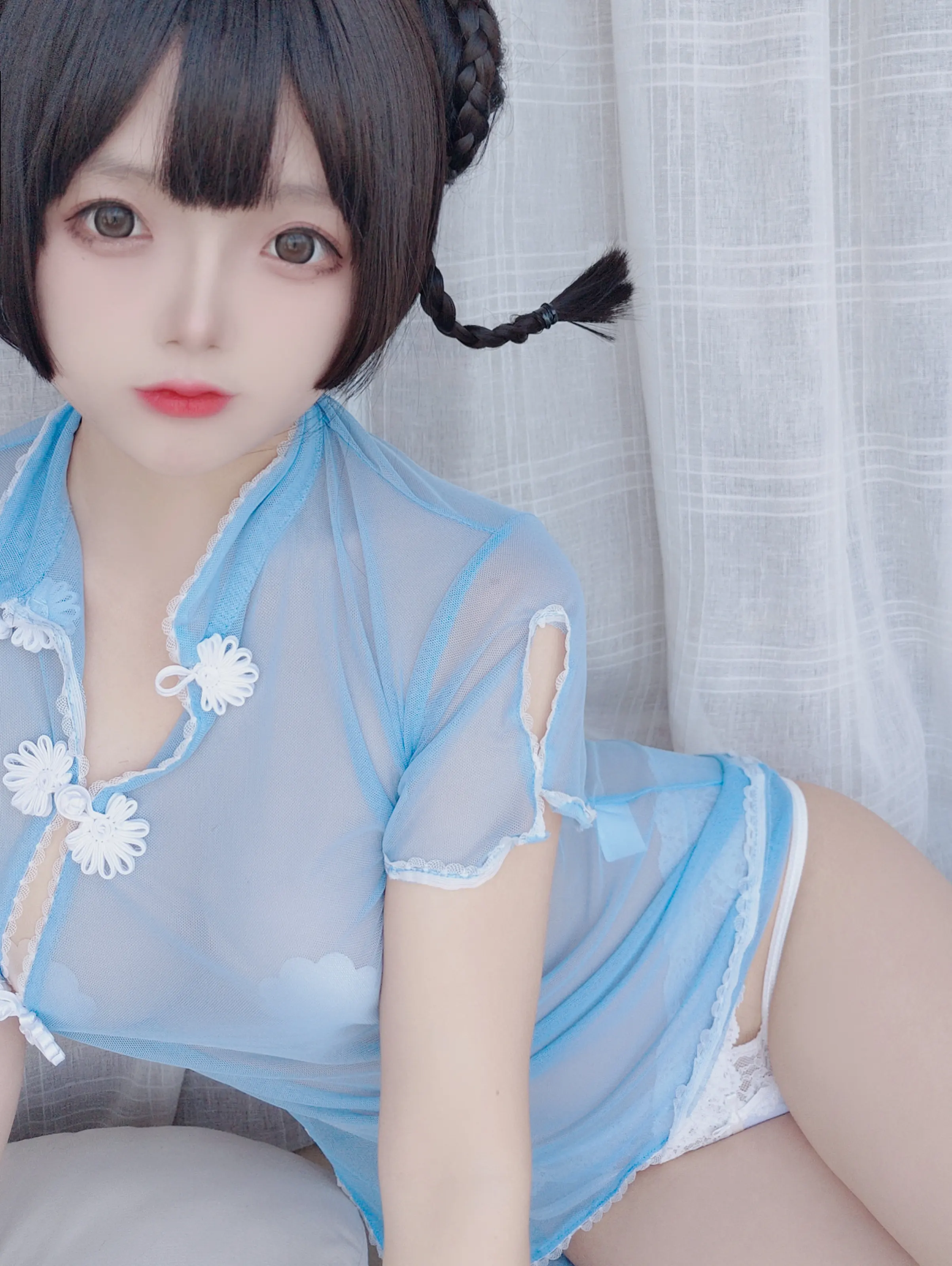 日奈娇 – 透明旗袍自拍 [50P] 插图3