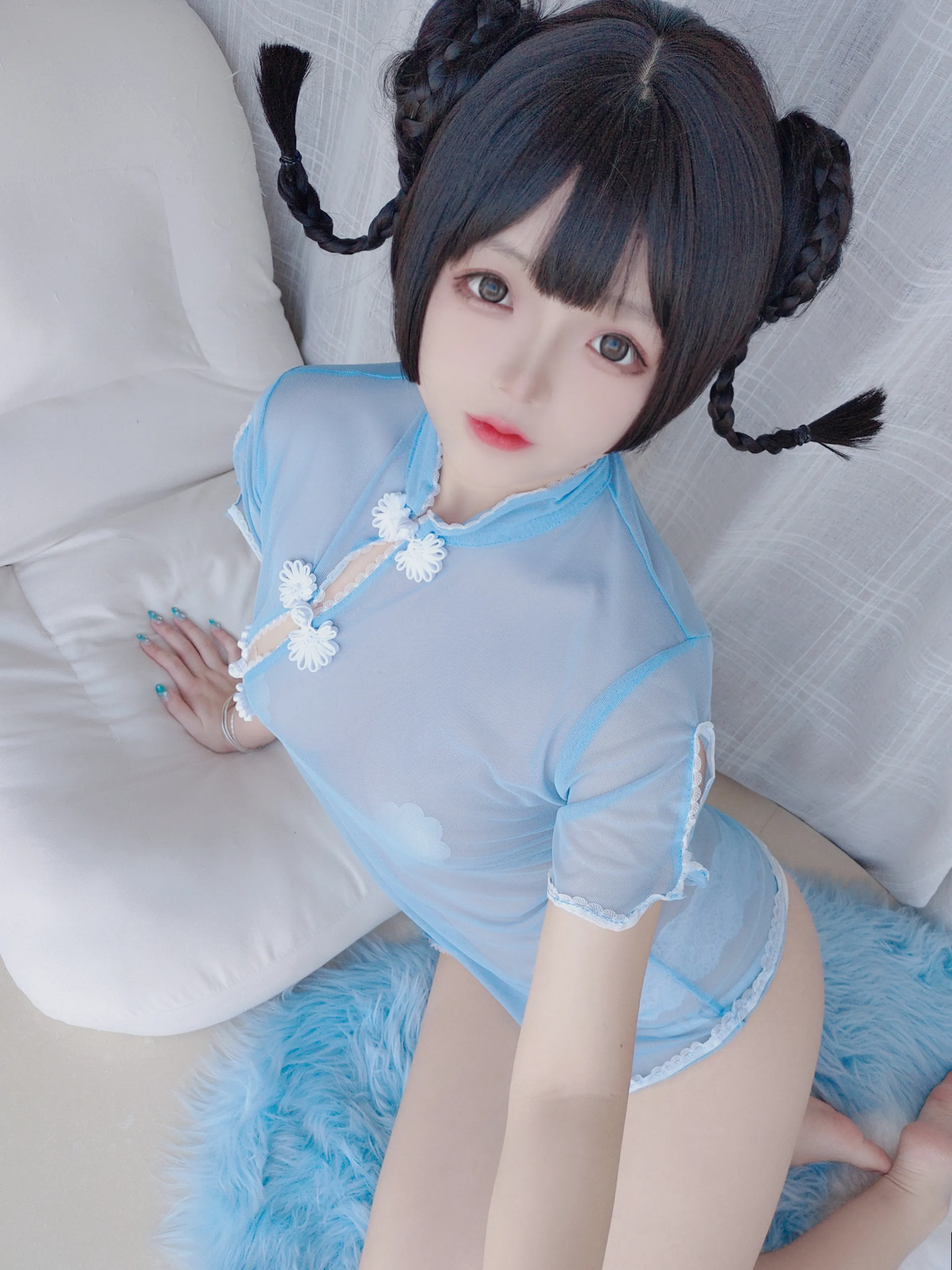 日奈娇 – 透明旗袍自拍 [50P]-妍画集