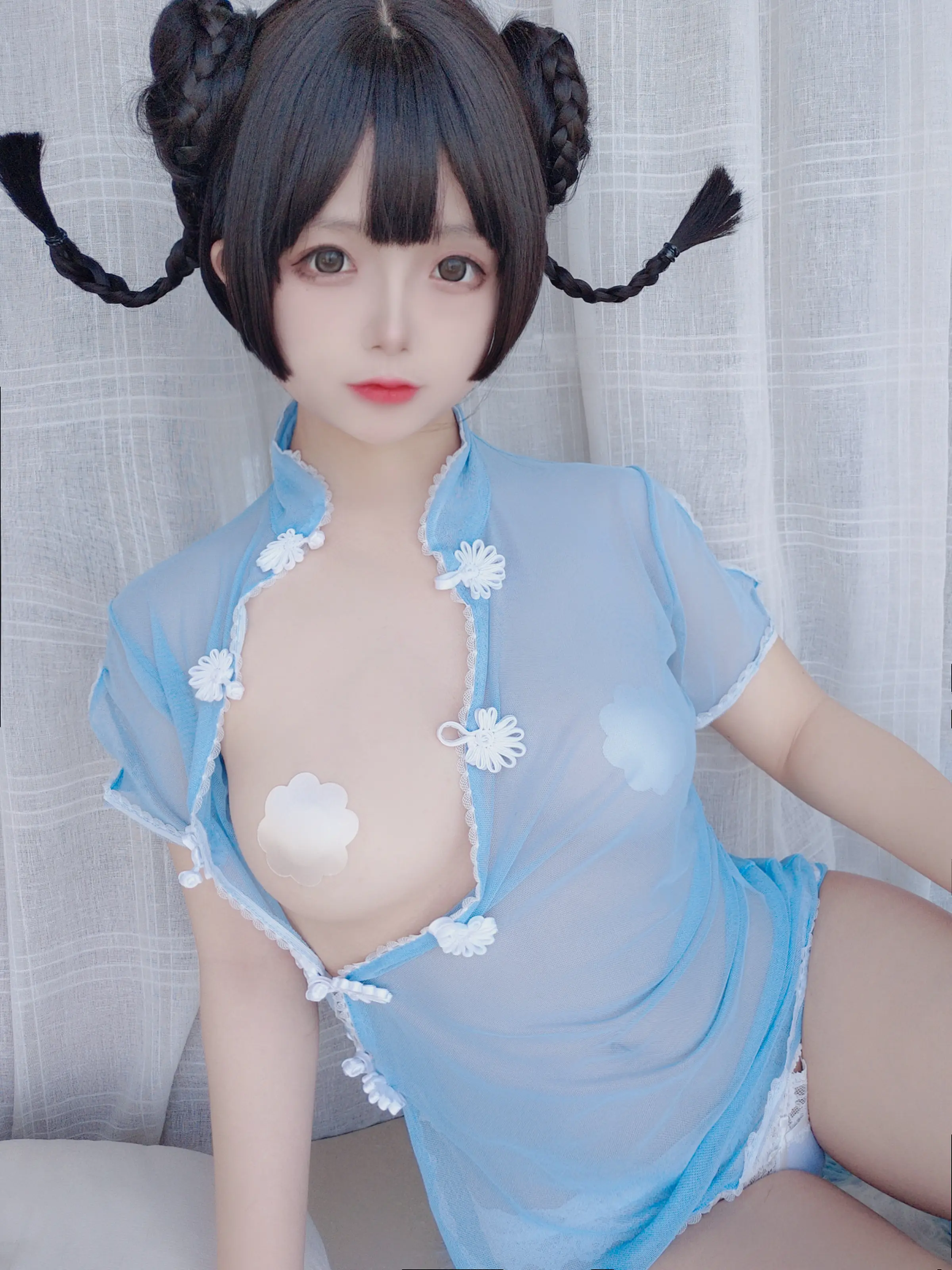 日奈娇 – 透明旗袍自拍 [50P] 插图4