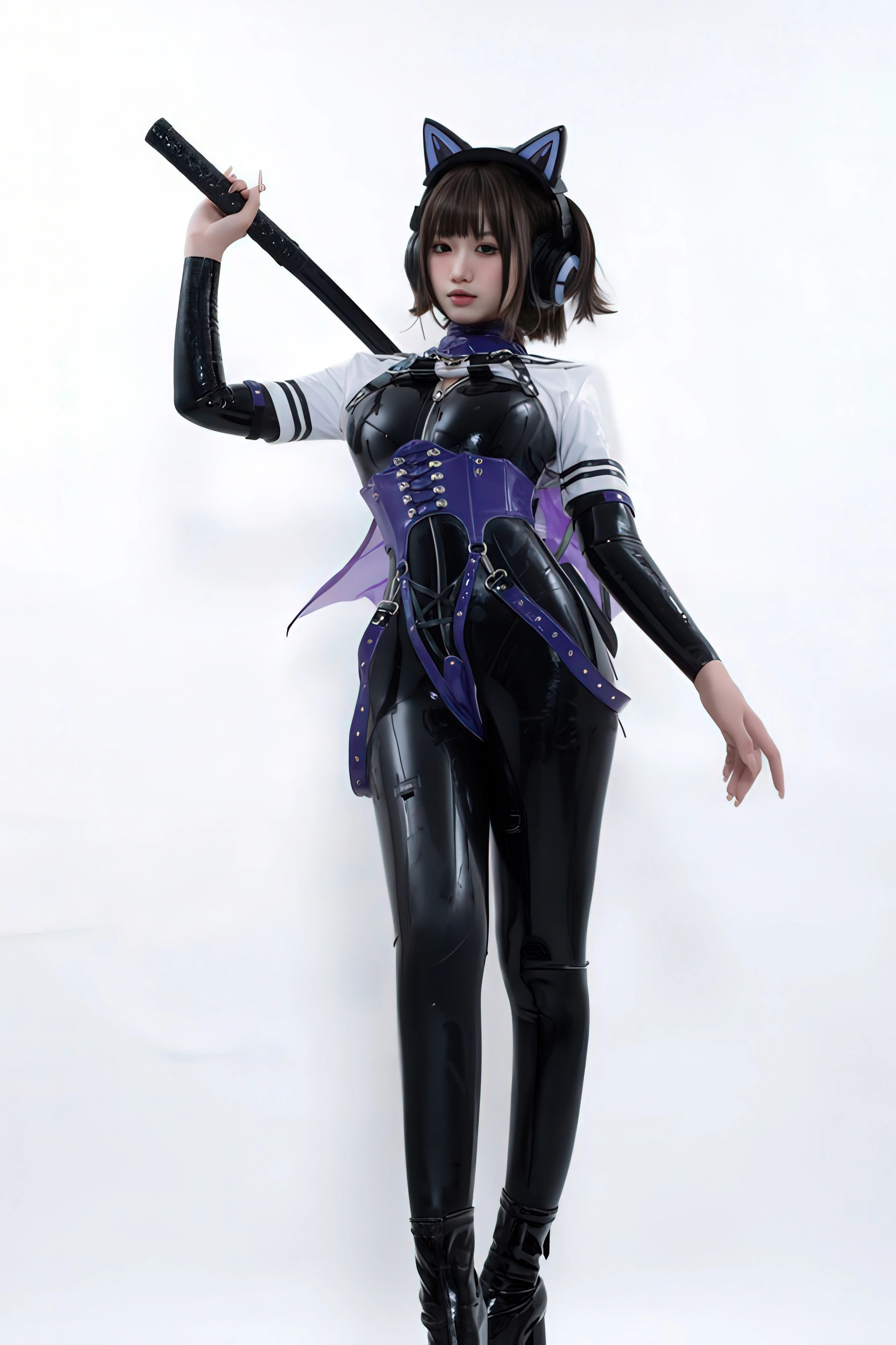 柒柒要乖哦 – 白棚胶衣 [78P] 插图4