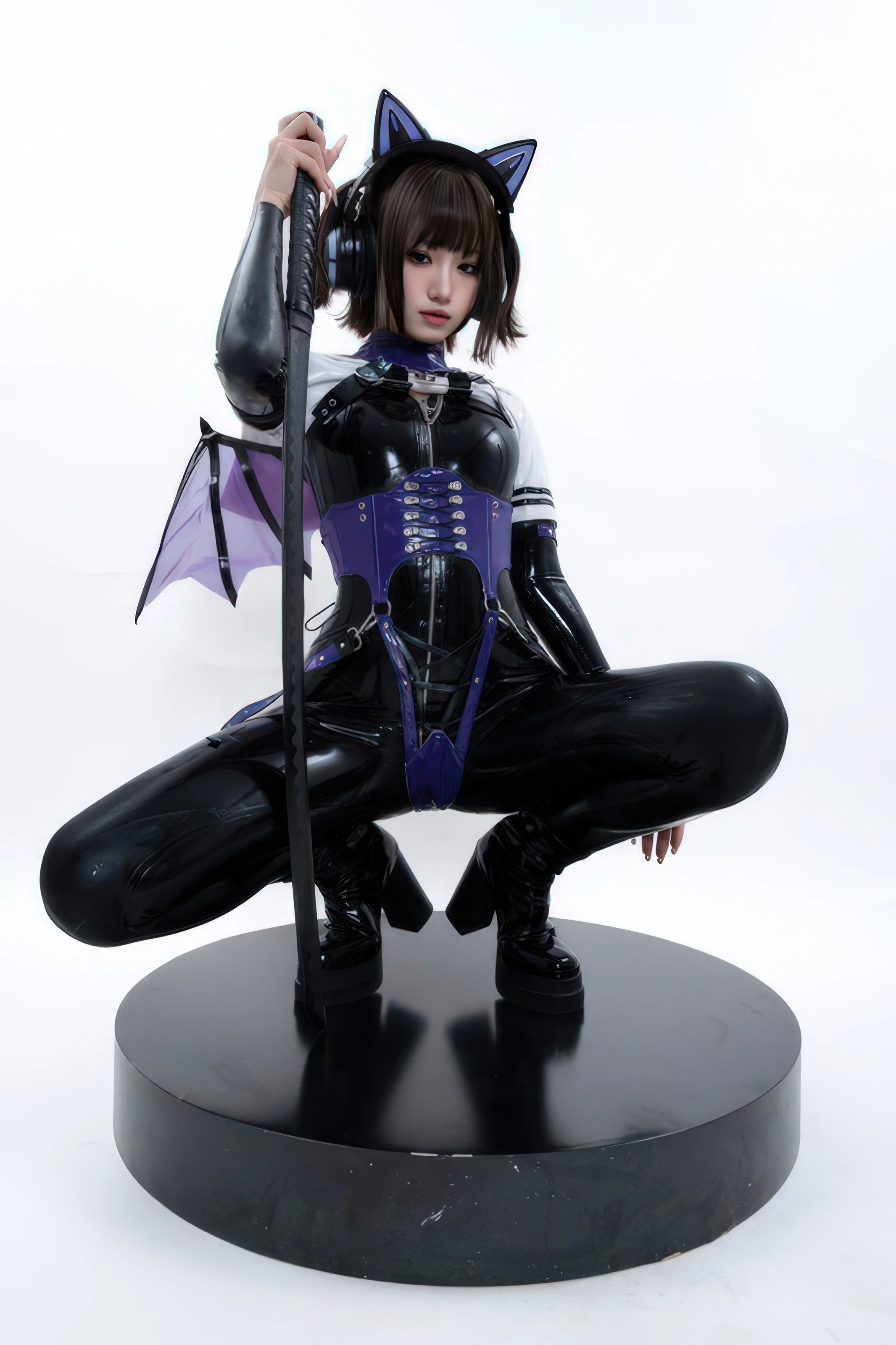 柒柒要乖哦 – 白棚胶衣 [78P]-妍画集