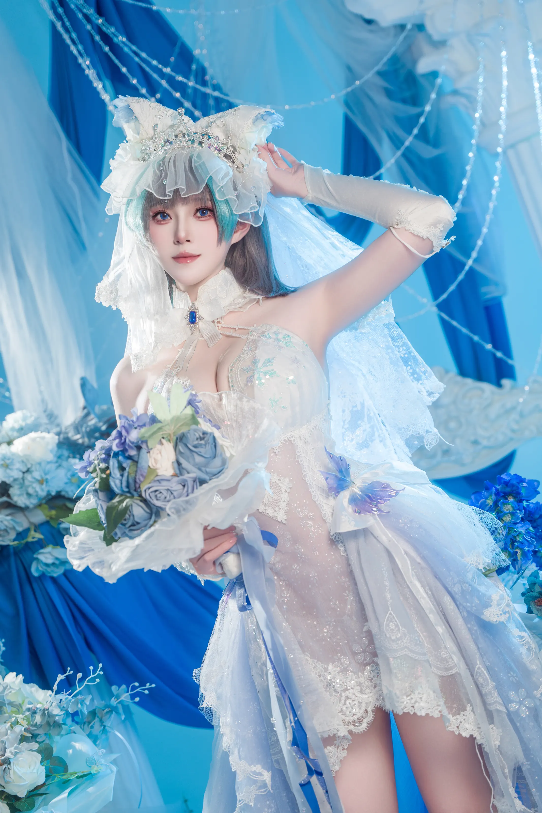 Natsuko夏夏子 – 柴郡婚纱 [70P] 插图4