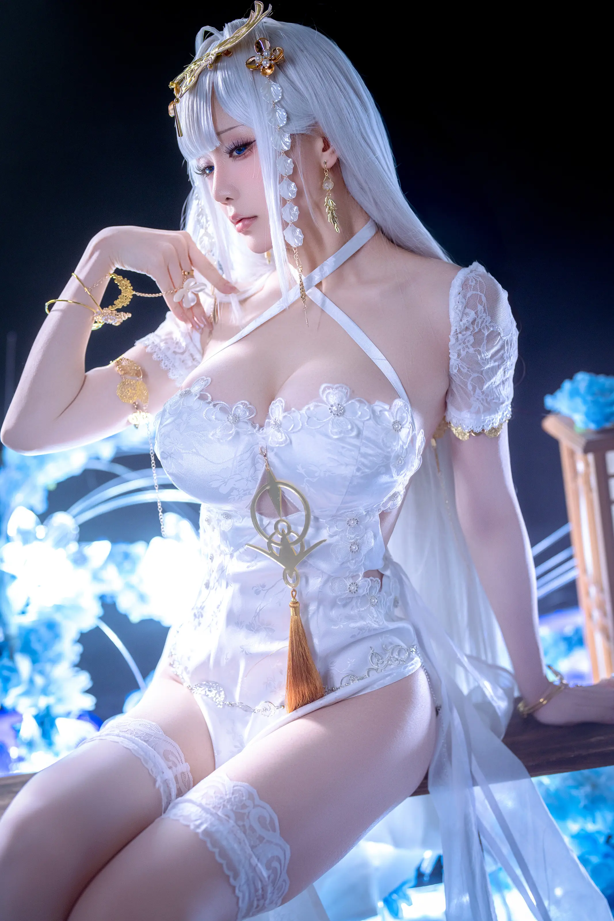 星之迟迟 – 26年1月计划E 碧蓝航线 埃姆登白旗袍 [50P]-妍画集