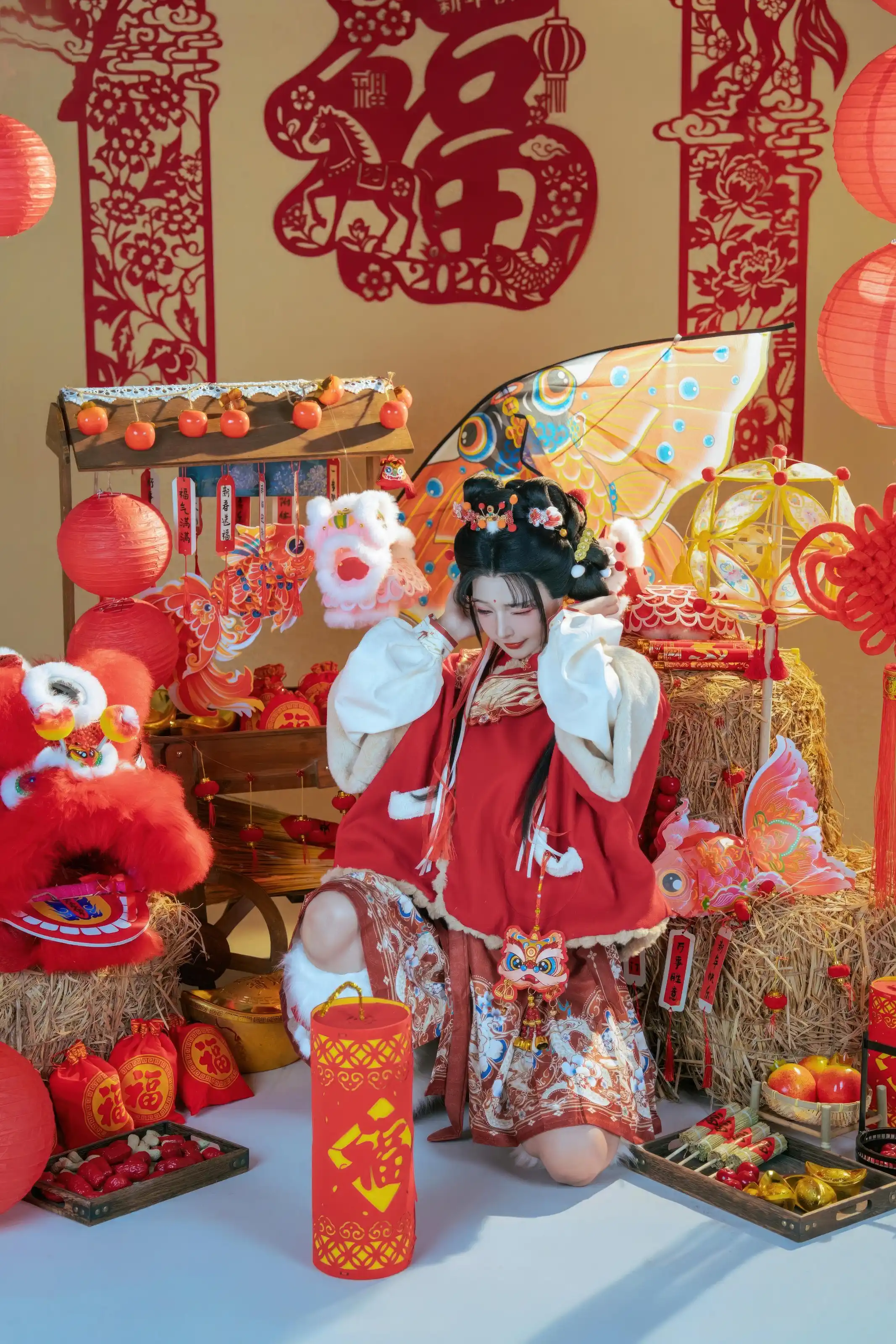 yuuhui玉汇 – 2026新春特辑 醒狮少女[127P] 插图5