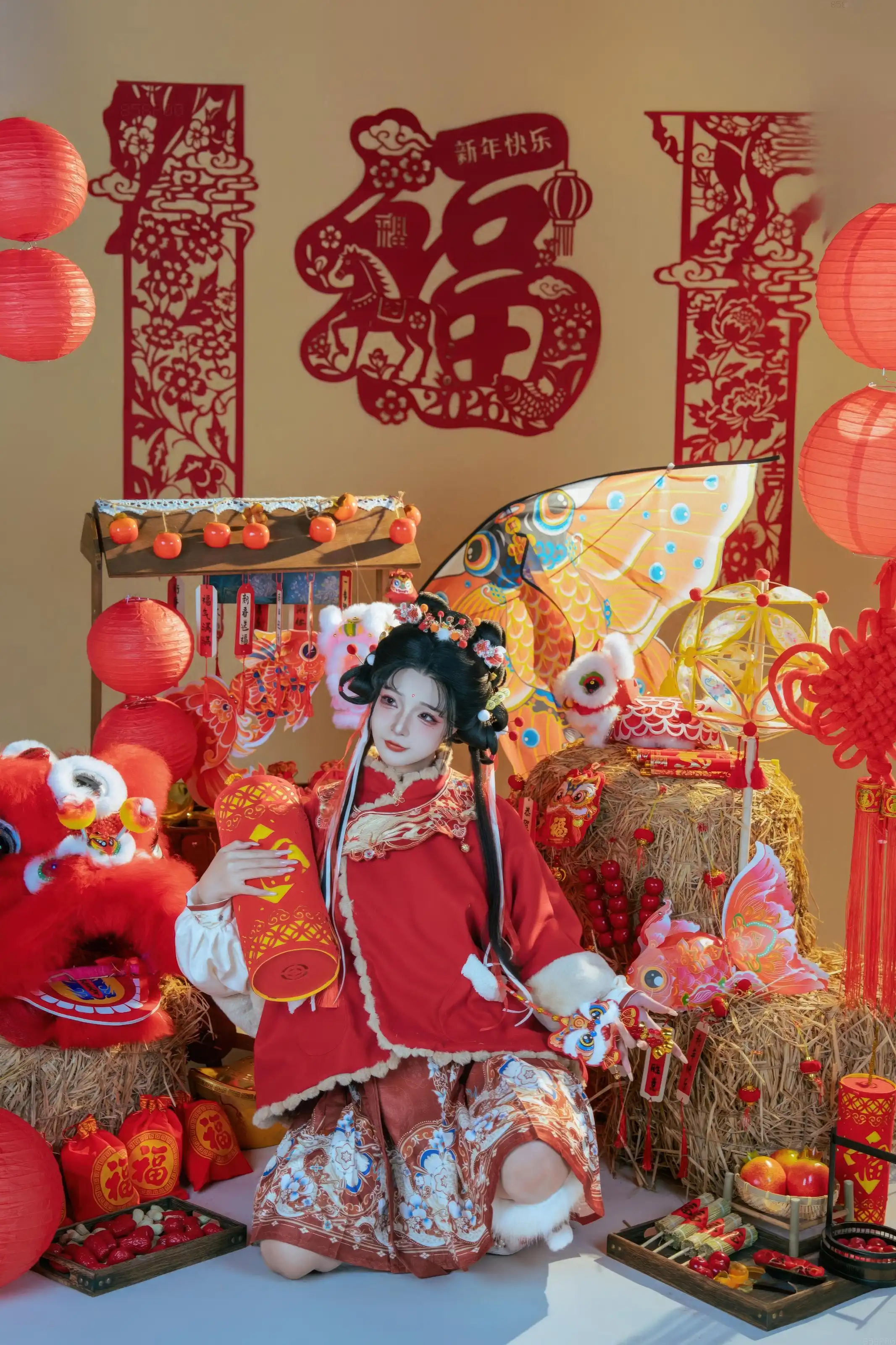 yuuhui玉汇 – 2026新春特辑 醒狮少女[127P] 插图6