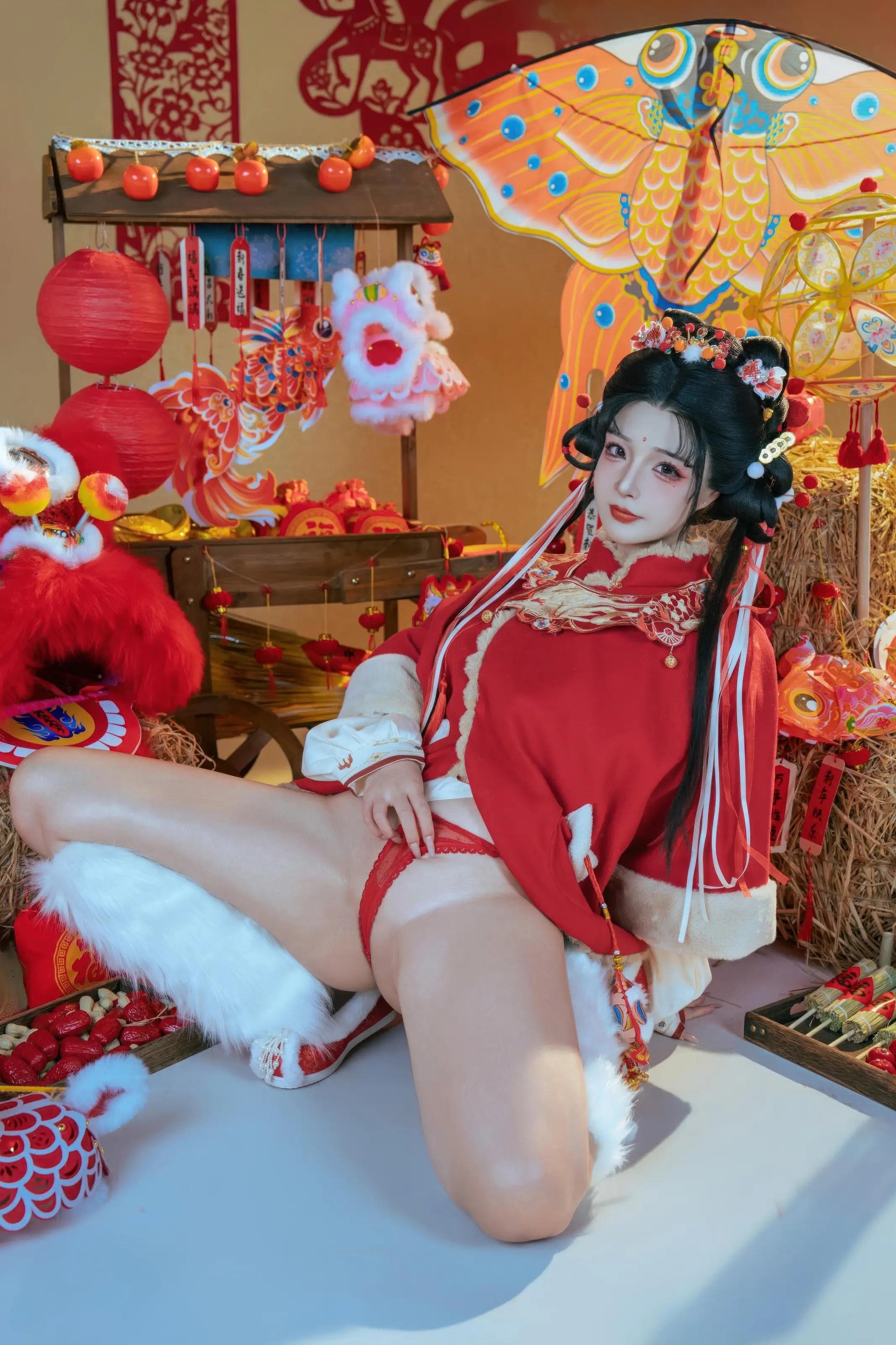 yuuhui玉汇 – 2026新春特辑 醒狮少女[127P]-秀人网-微密圈-cosplay写真-美女写真在线看-妍画集