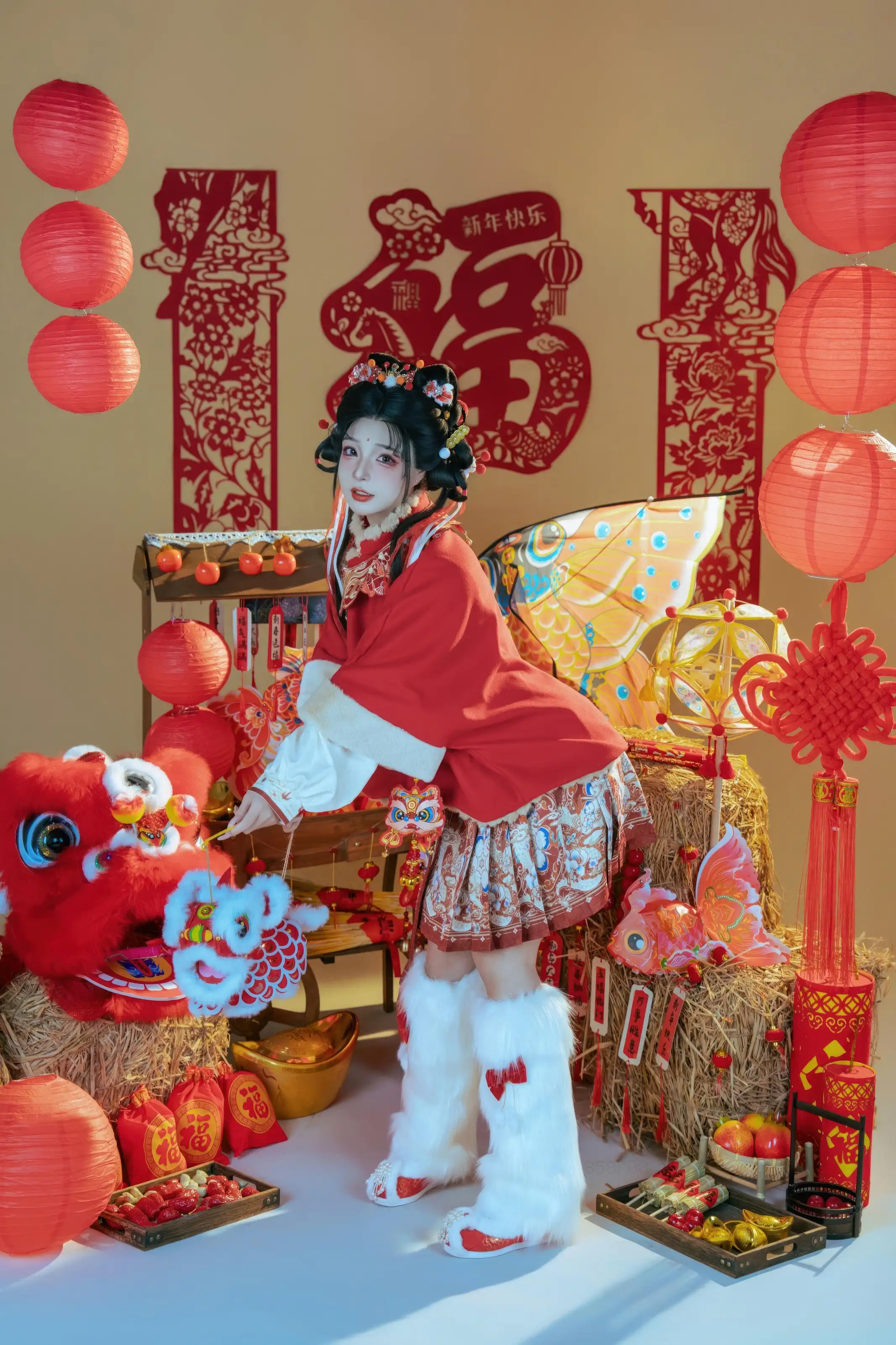 yuuhui玉汇 – 2026新春特辑 醒狮少女[127P] 插图2