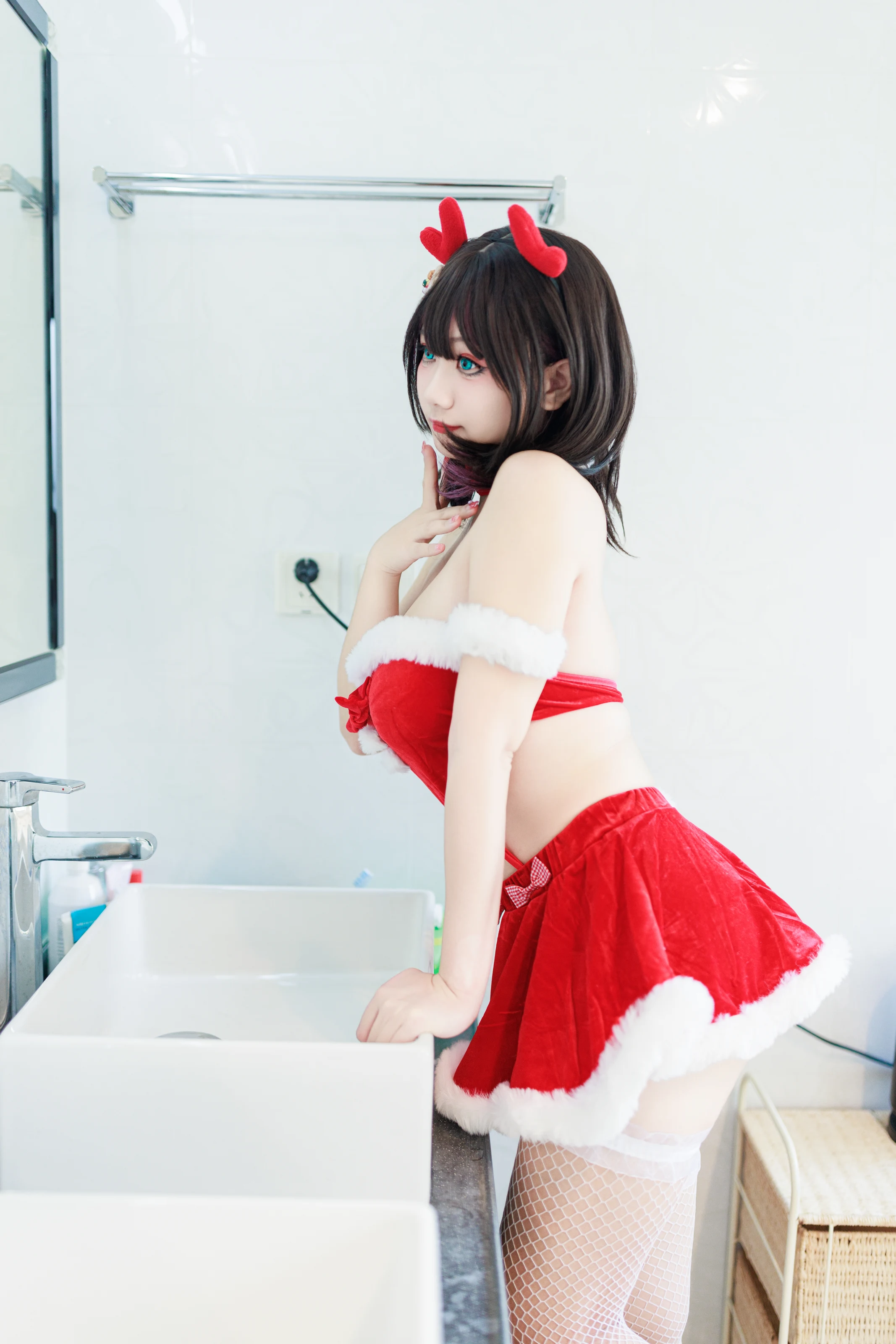 阿雪雪 – 圣诞居家 [83P] 插图3