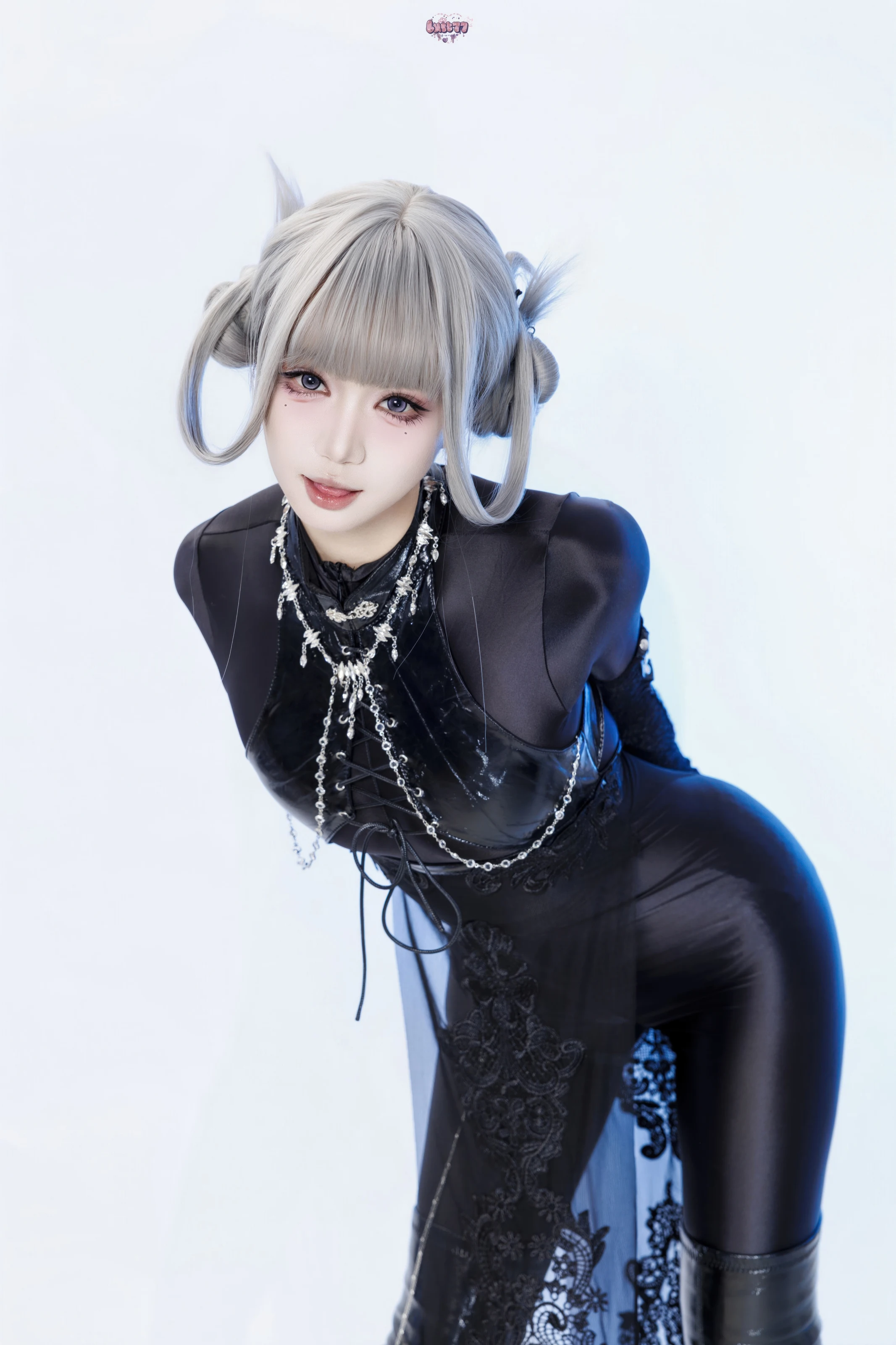 柒柒要乖哦 – 黑靡烟旗袍 [108P] 插图5