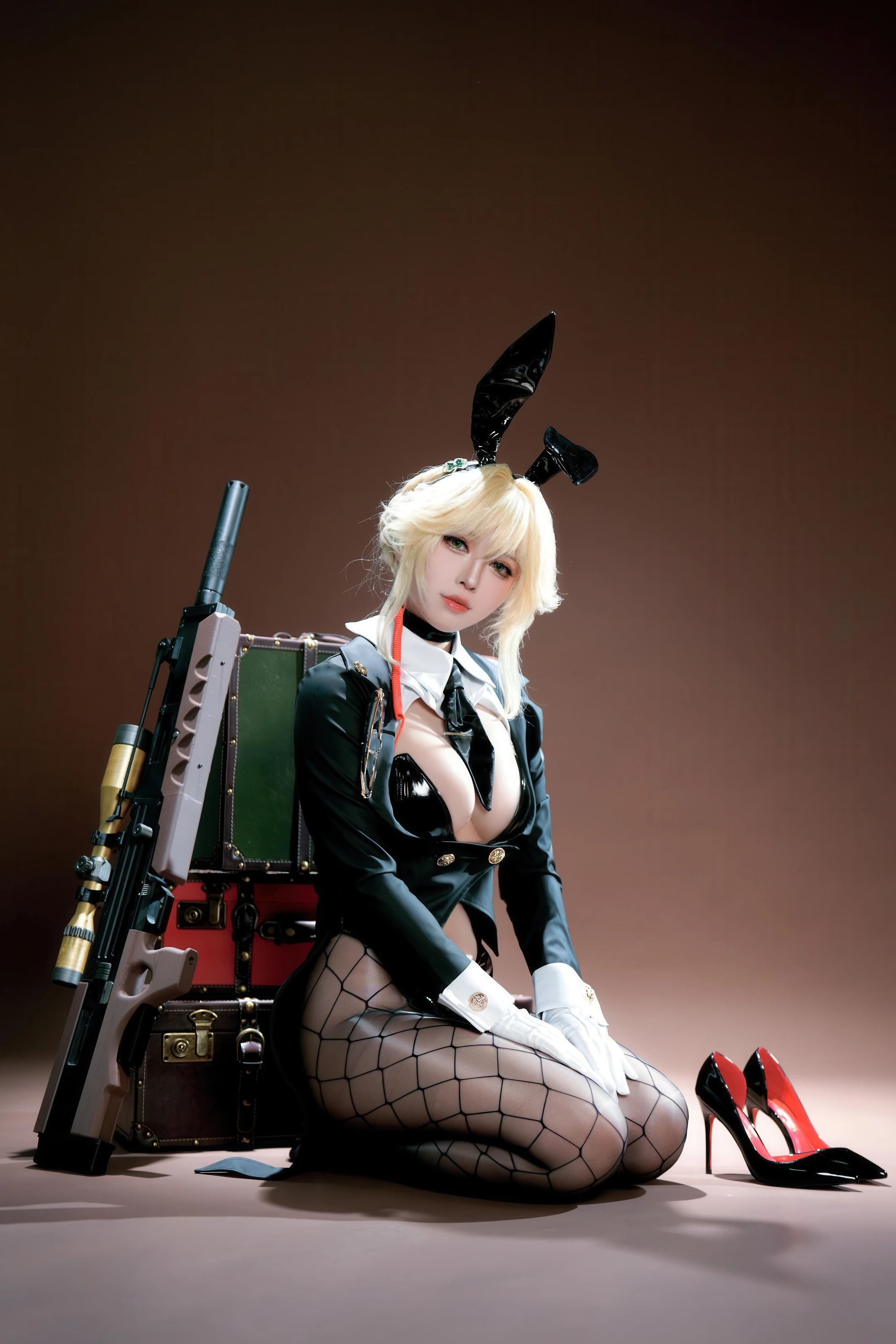 半半子 – Nikke胜利女神 爱德兔女郎 愛德ェントバニー [62P] 插图5