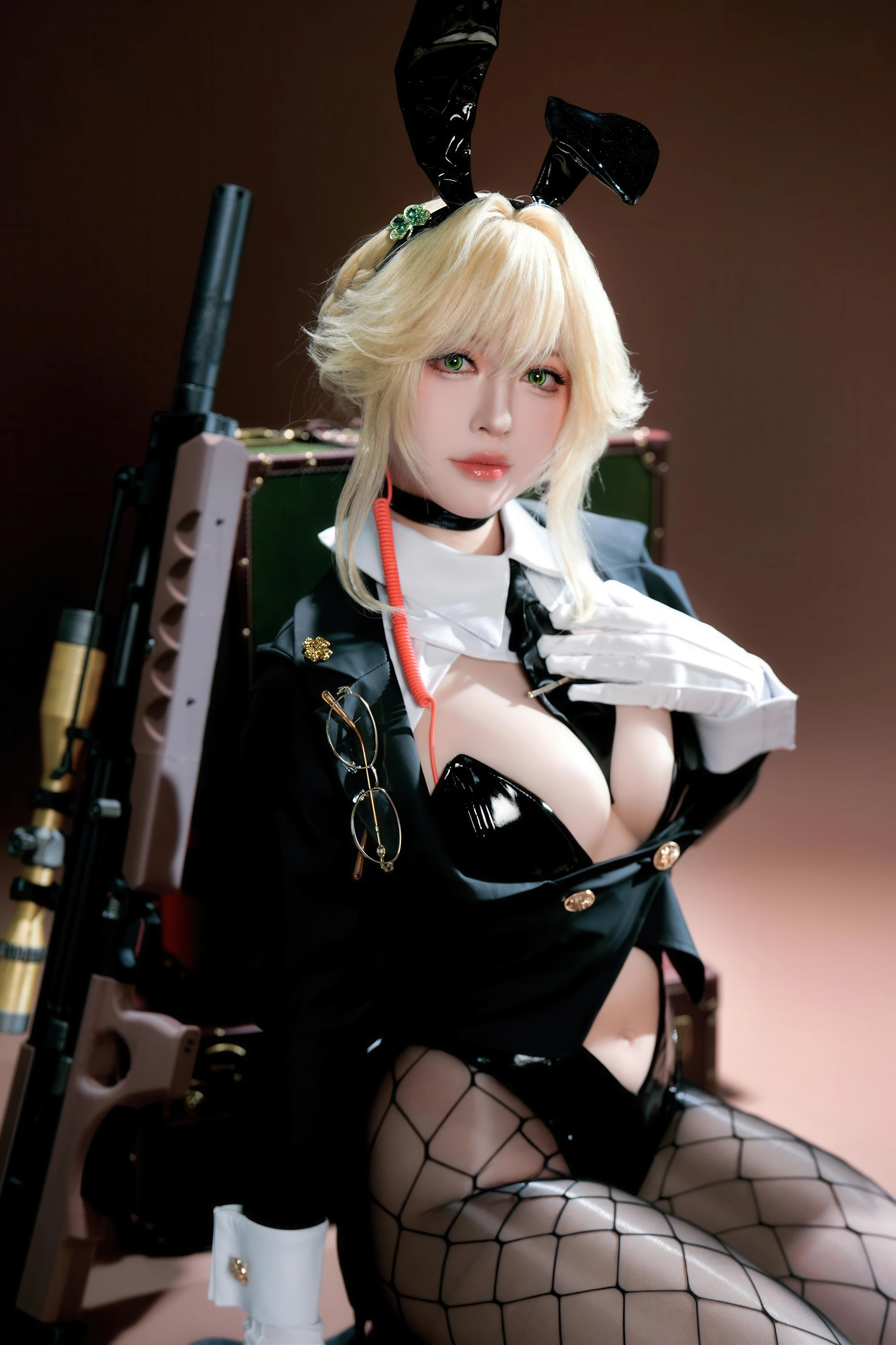 半半子 – Nikke胜利女神 爱德兔女郎 愛德ェントバニー [62P] 插图6