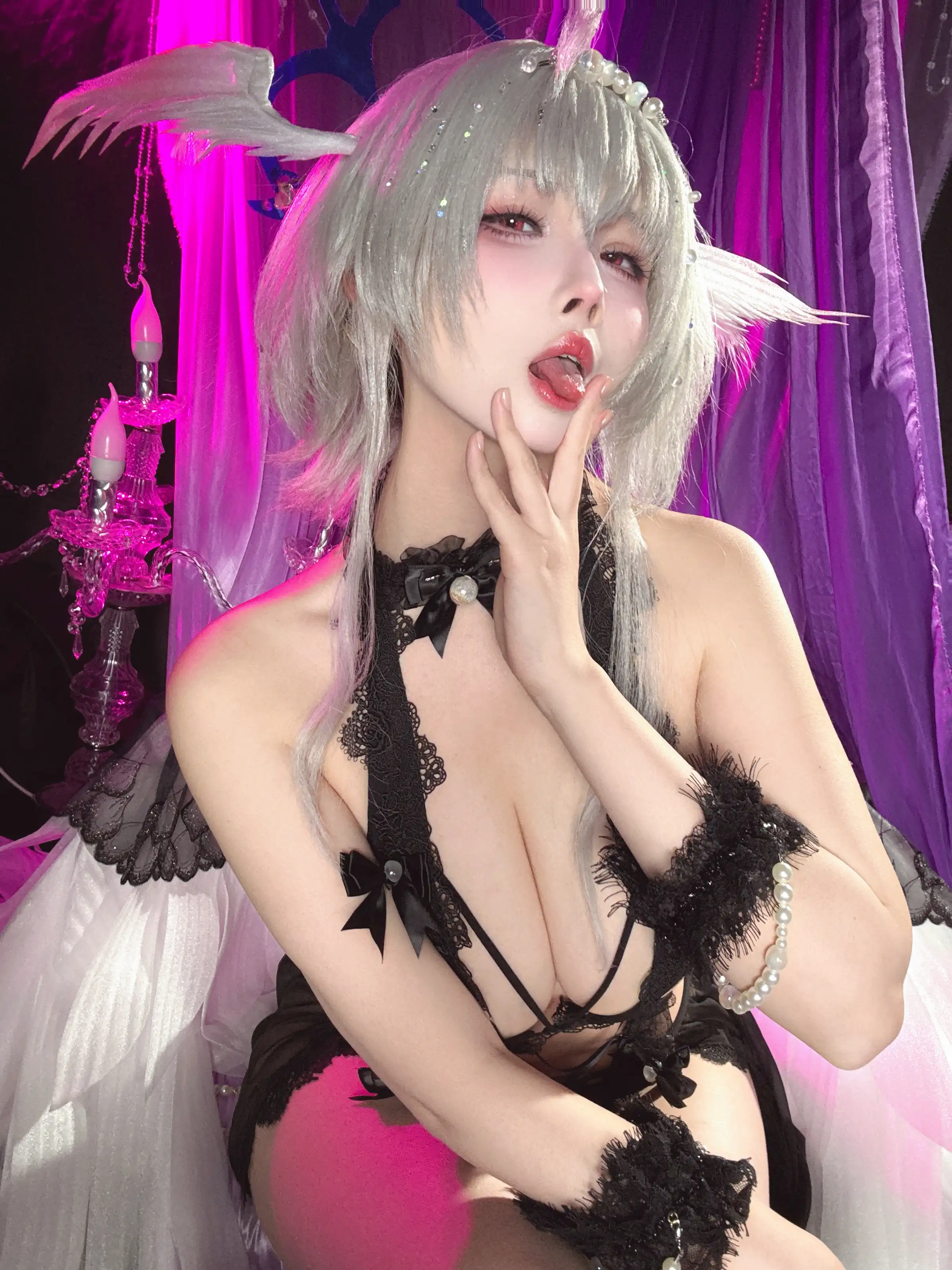 rioko凉凉子 – 碧蓝航线 珍珠号 魔堡中的堕天使 [20P] 插图6