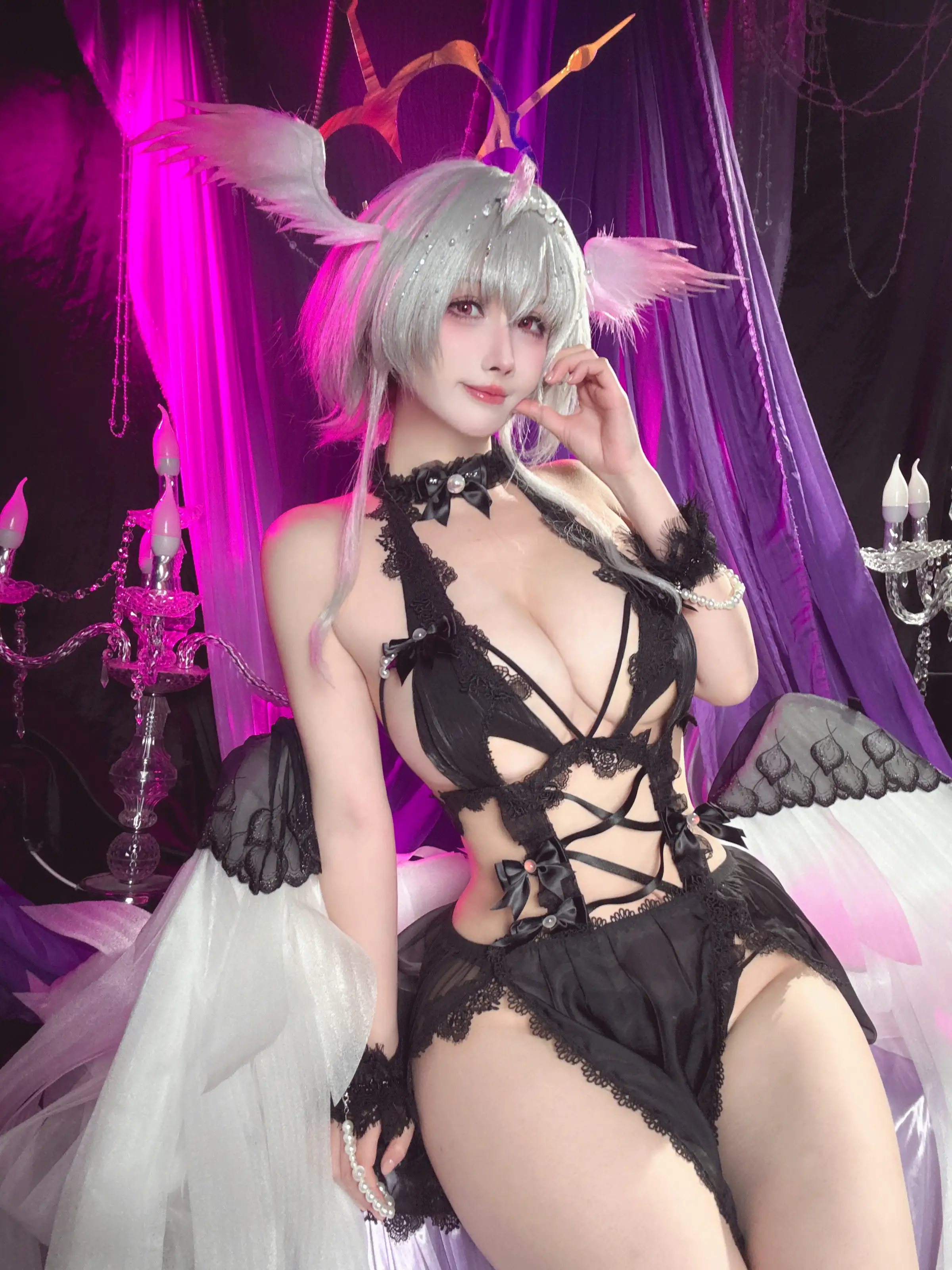 rioko凉凉子 – 碧蓝航线 珍珠号 魔堡中的堕天使 [20P] 插图3