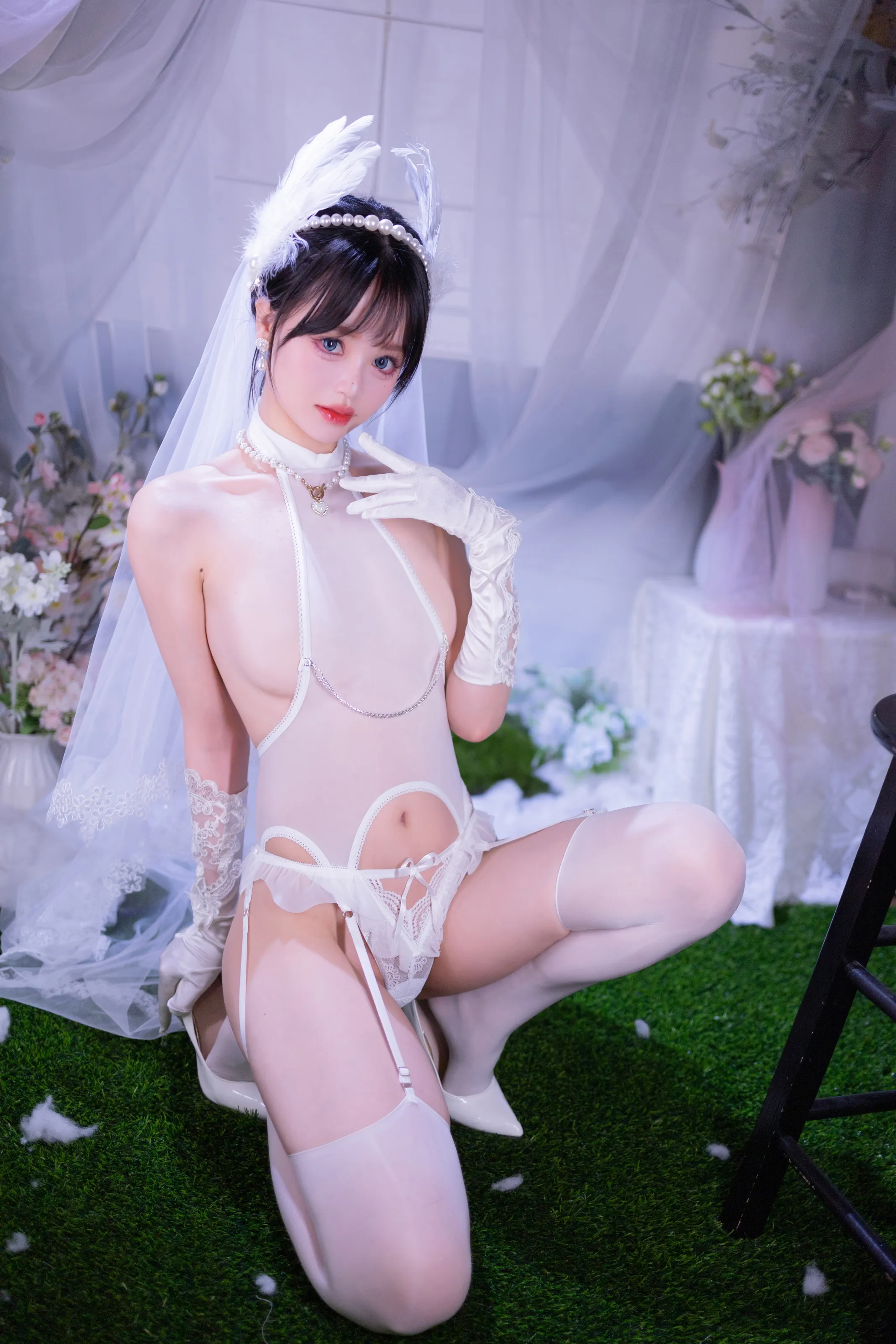 Xingdai deer deer i - white silk flower wedding [50P]-kbjkorean