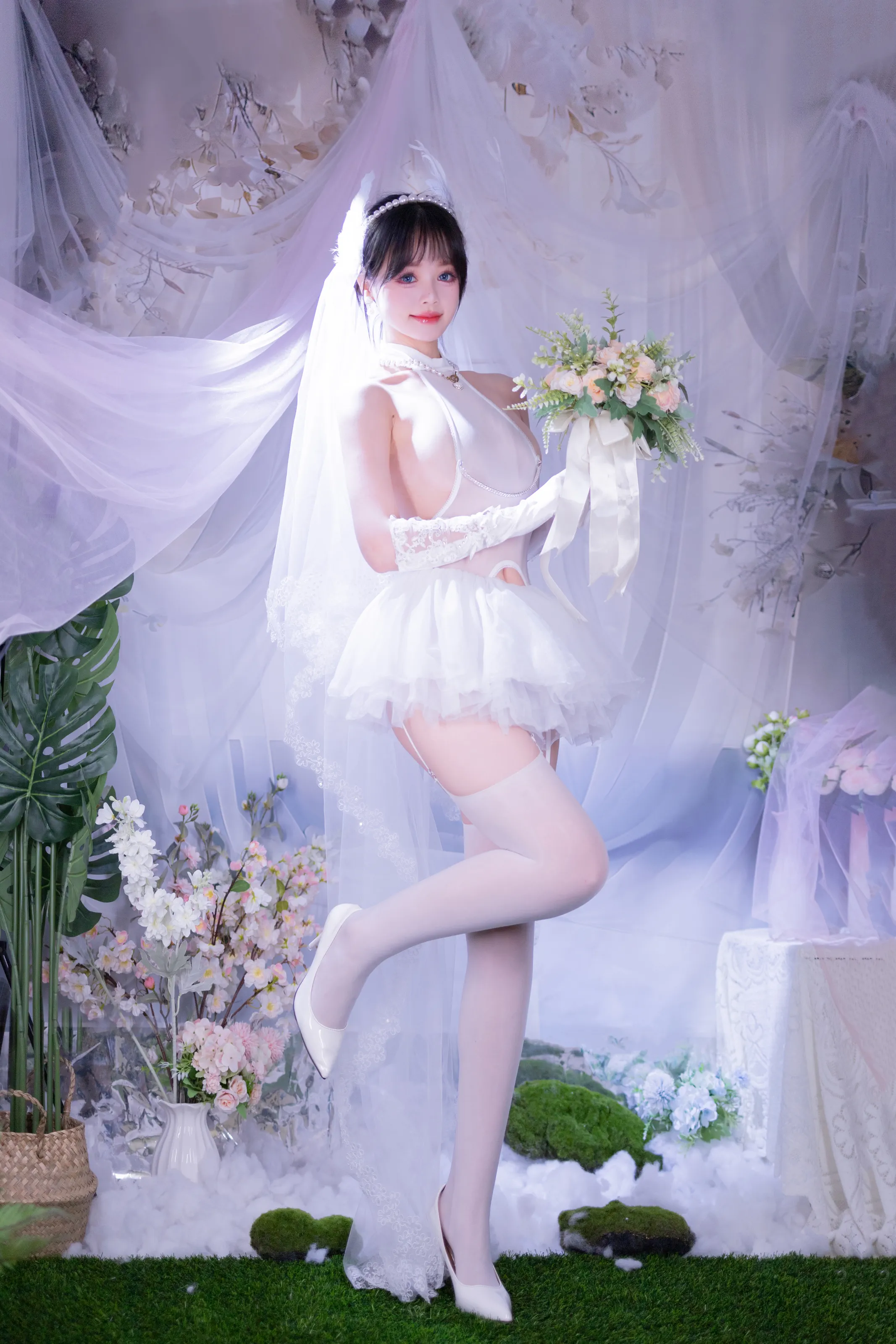 星黛鹿鹿i – 白丝花嫁 [50P] 插图2