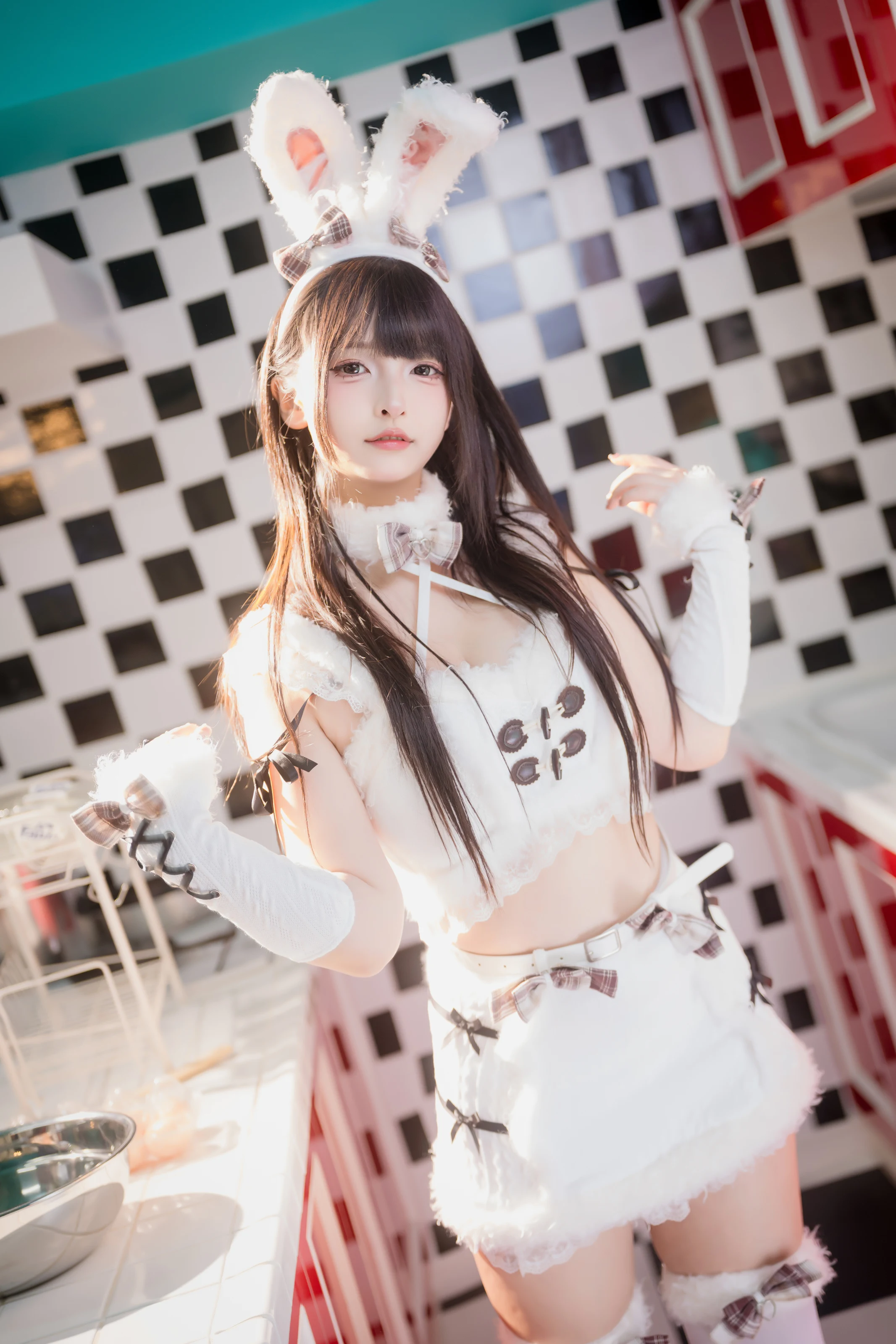 神楽坂真冬 – 毛绒白兔 [75P] 插图3