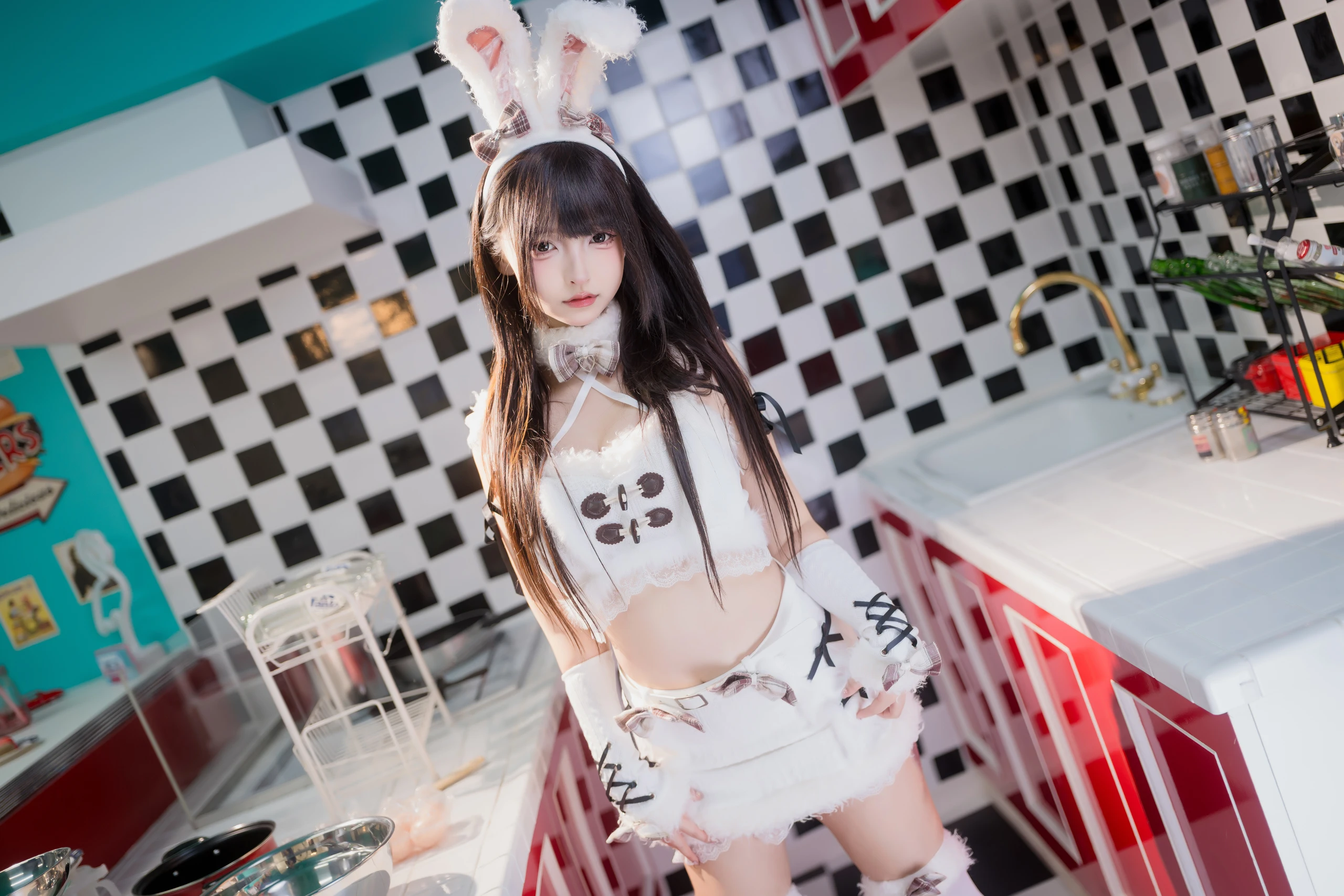 神楽坂真冬 – 毛绒白兔 [75P] 插图5