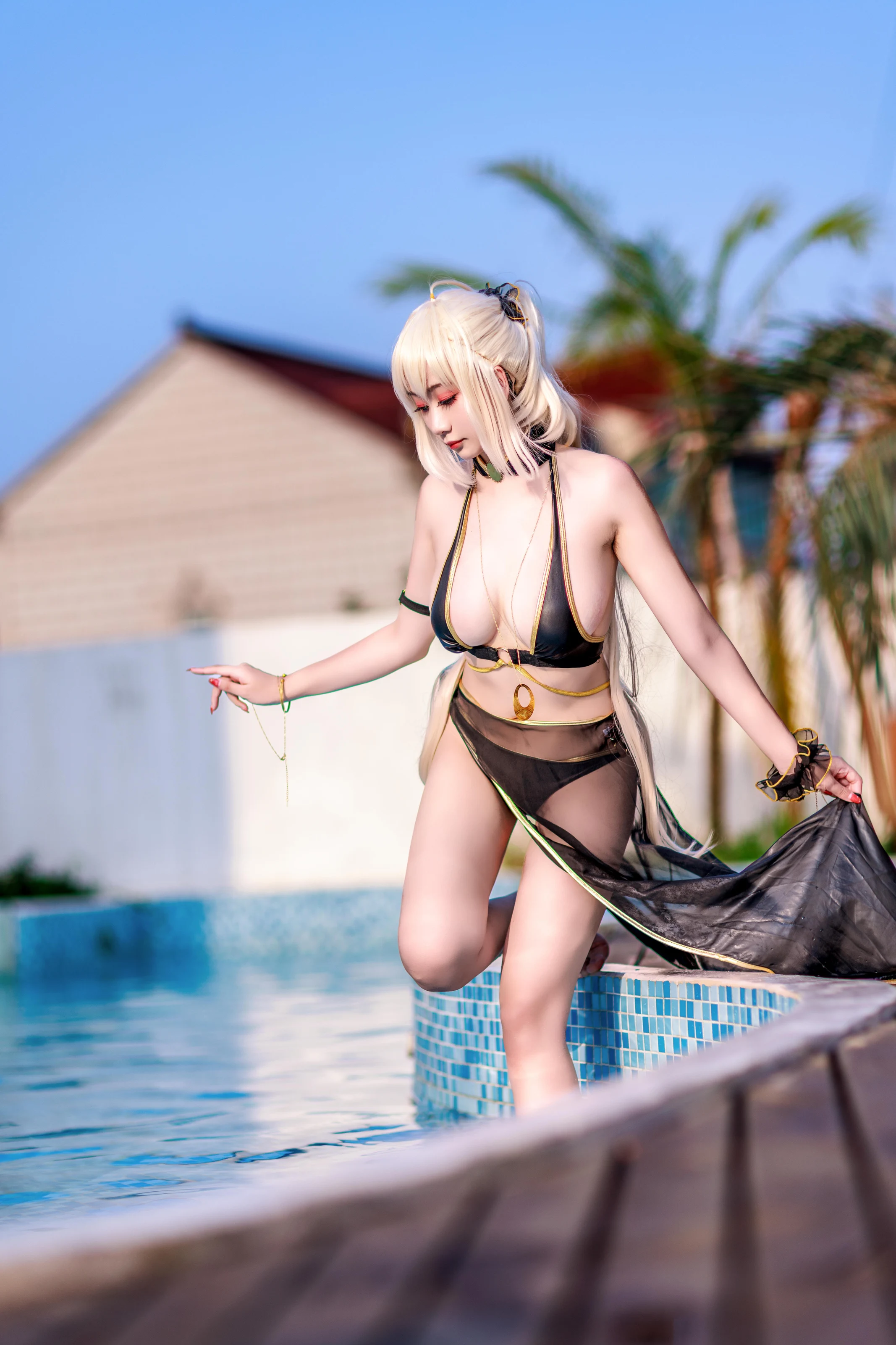 阿雪雪 – FGO 黑贞泳装 [84P]-kbjkorean