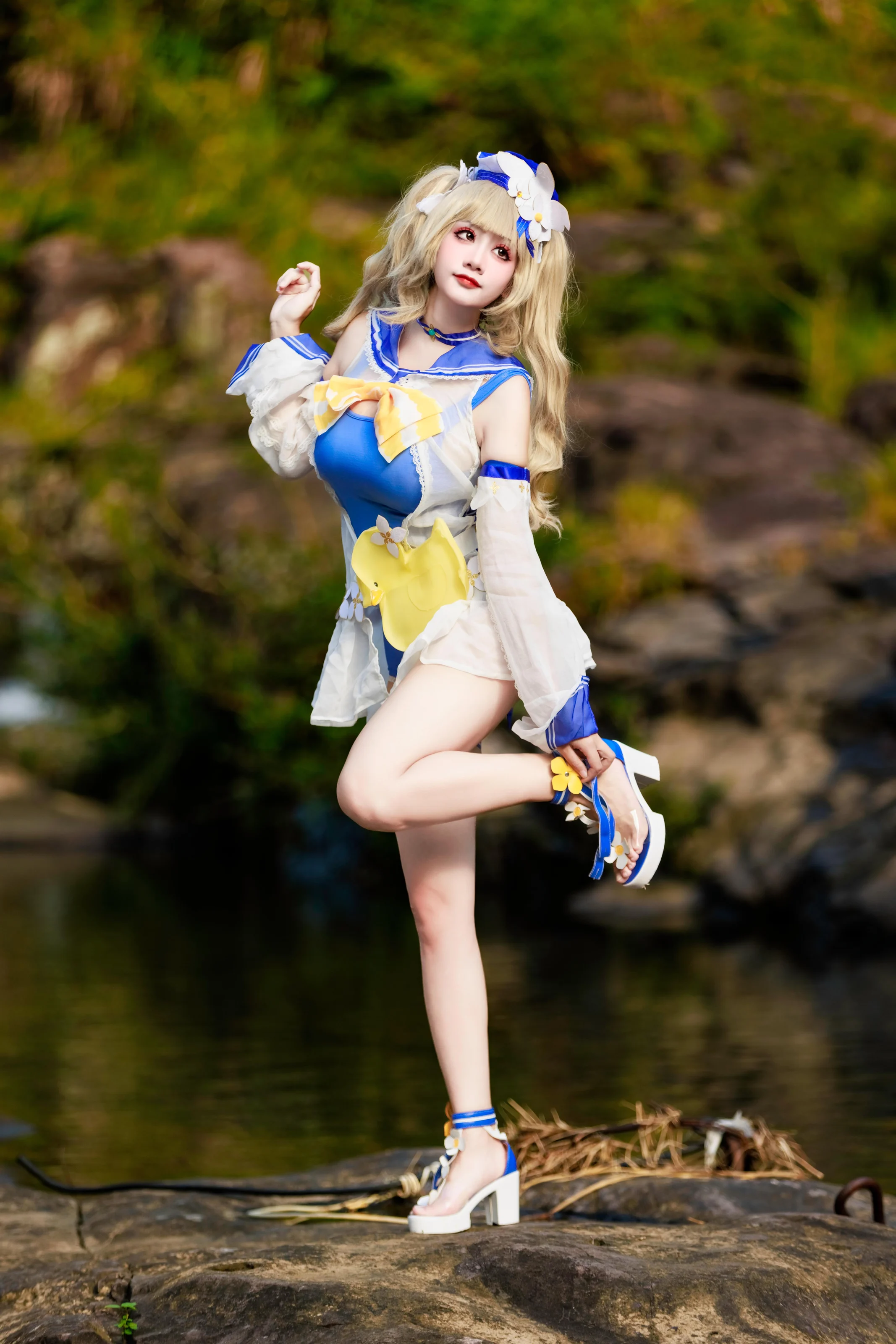 阿雪雪 – 芭芭拉泳装 [85P]-秀人网