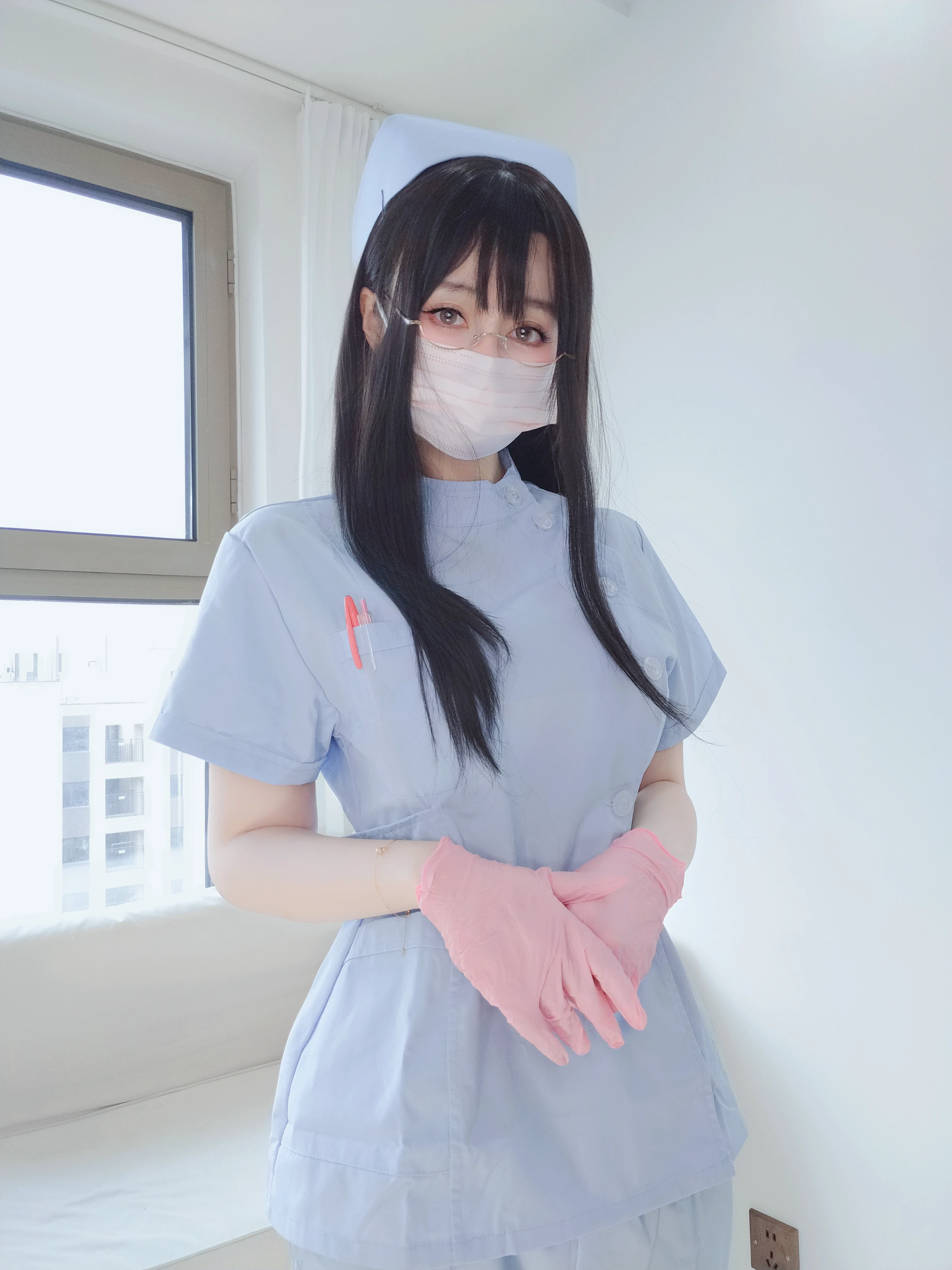 白银81 – 自摄Vol.95 蓝色护士 [162P] 插图4