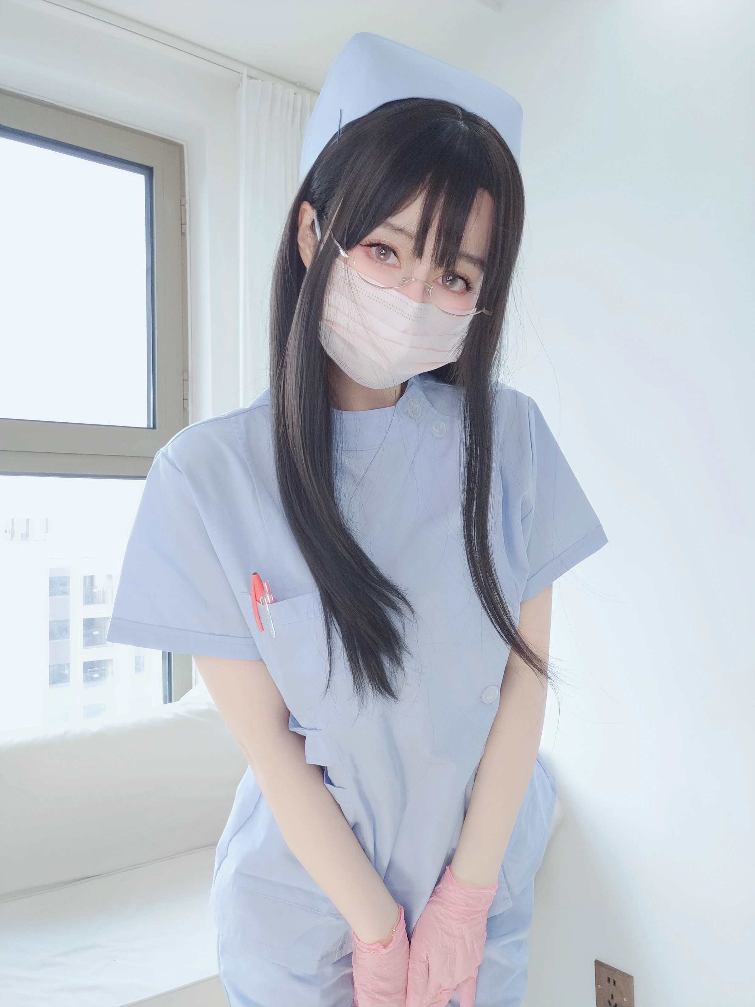 白银81 – 自摄Vol.95 蓝色护士 [162P] 插图6