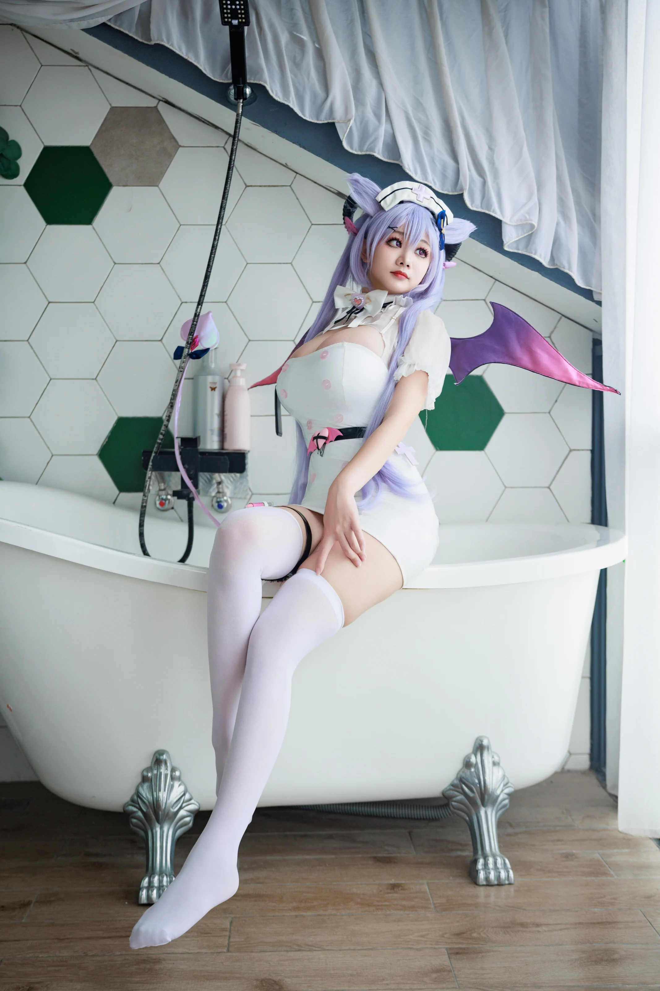 阿雪雪 – 原神 刻晴魅魔护士 [100P] 插图3