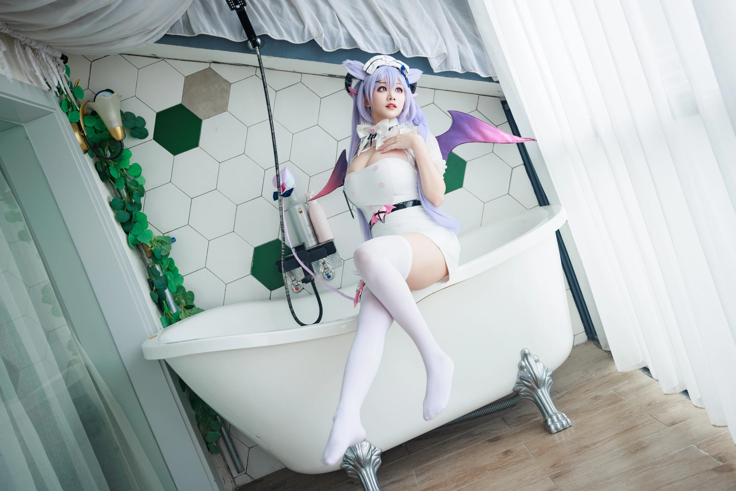 阿雪雪 – 原神 刻晴魅魔护士 [100P] 插图2