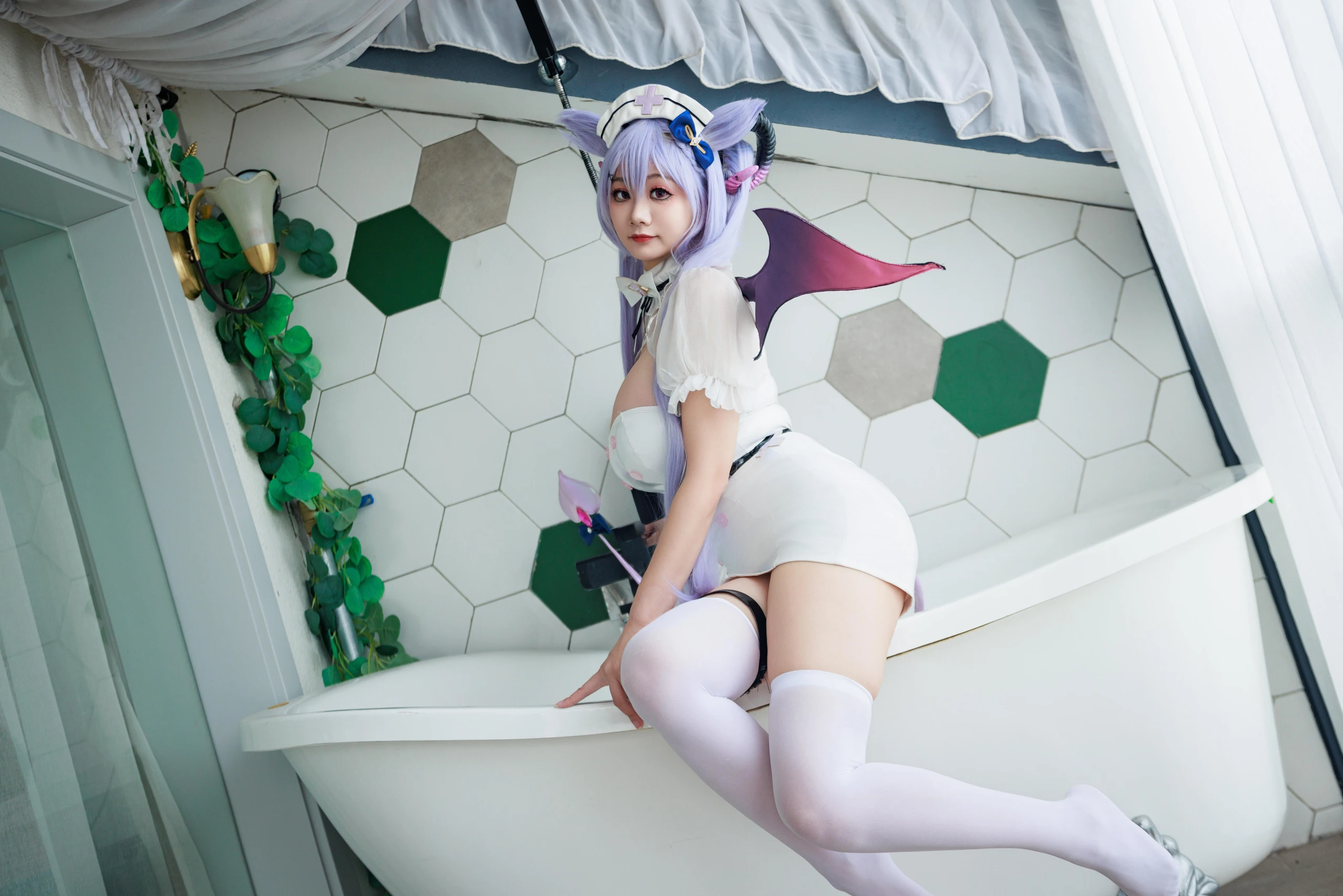 阿雪雪 – 原神 刻晴魅魔护士 [100P] 插图6