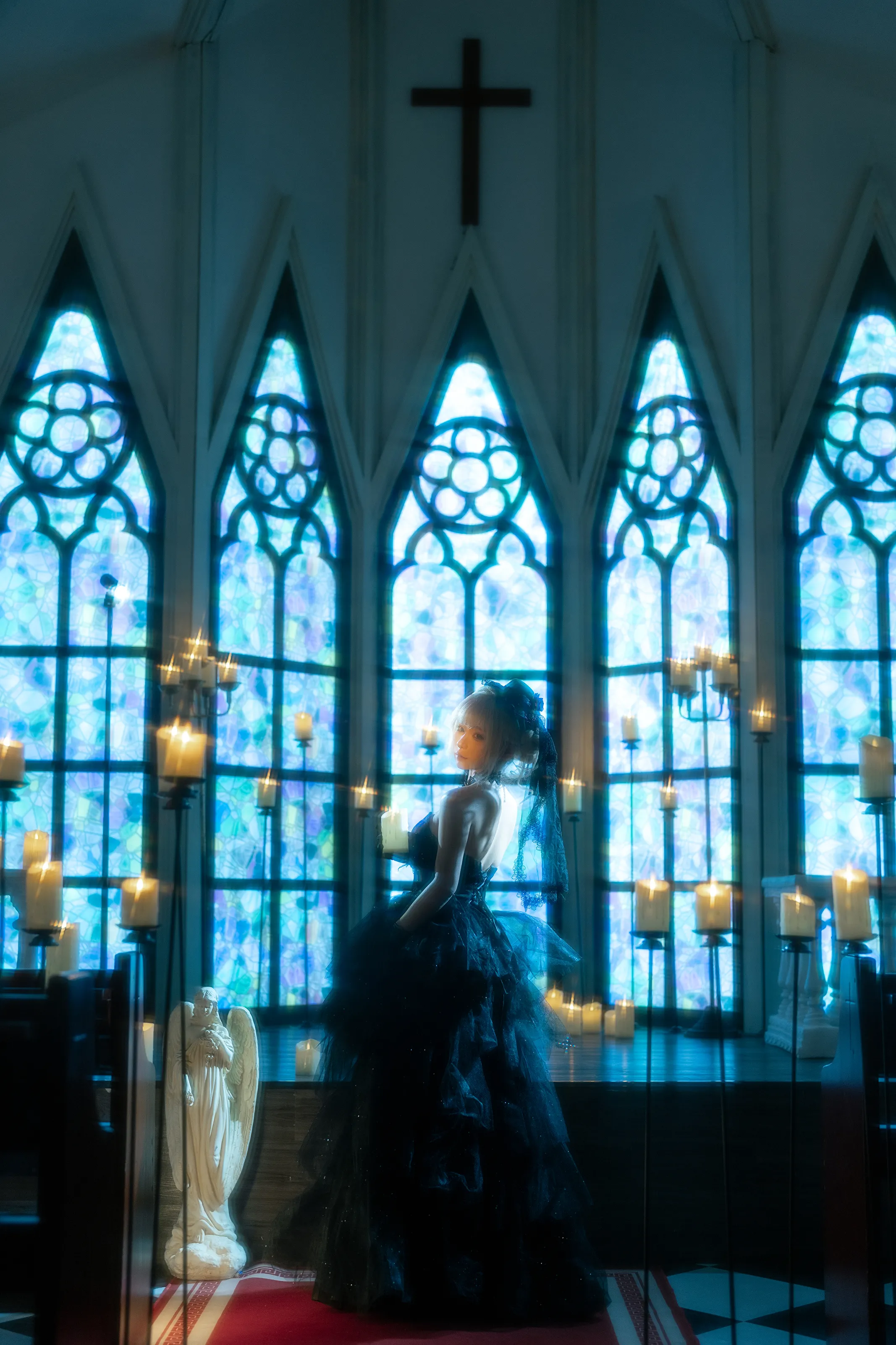 蠢沫沫 – 黑婚纱 [37P] 插图2