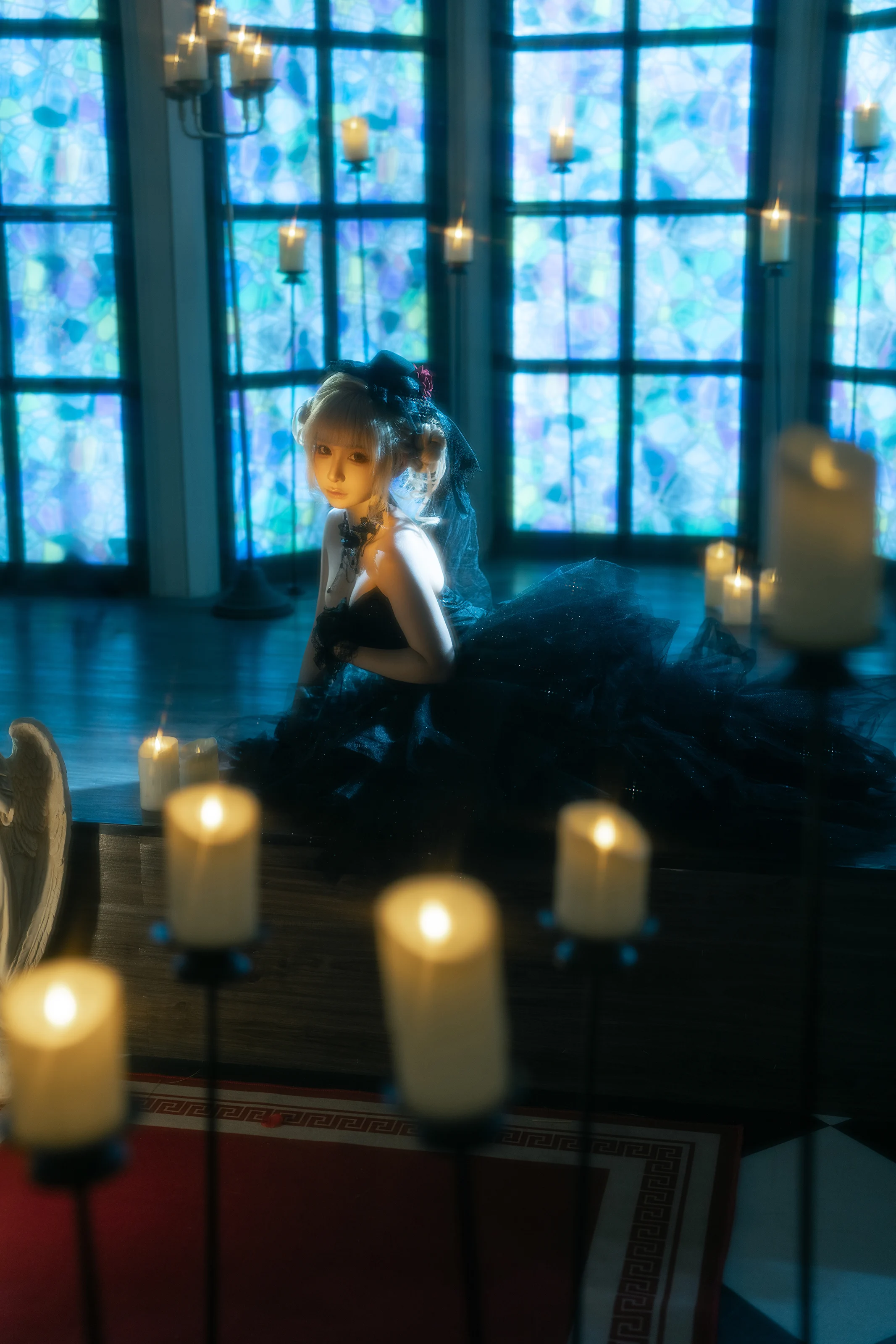 蠢沫沫 – 黑婚纱 [37P] 插图6